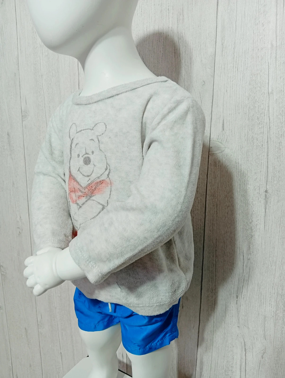 Pull de pyjama garçon- taille 18 mois -disney baby - couleur gris noir – Disney Baby – taille 18-24 mois / 86 cm 3