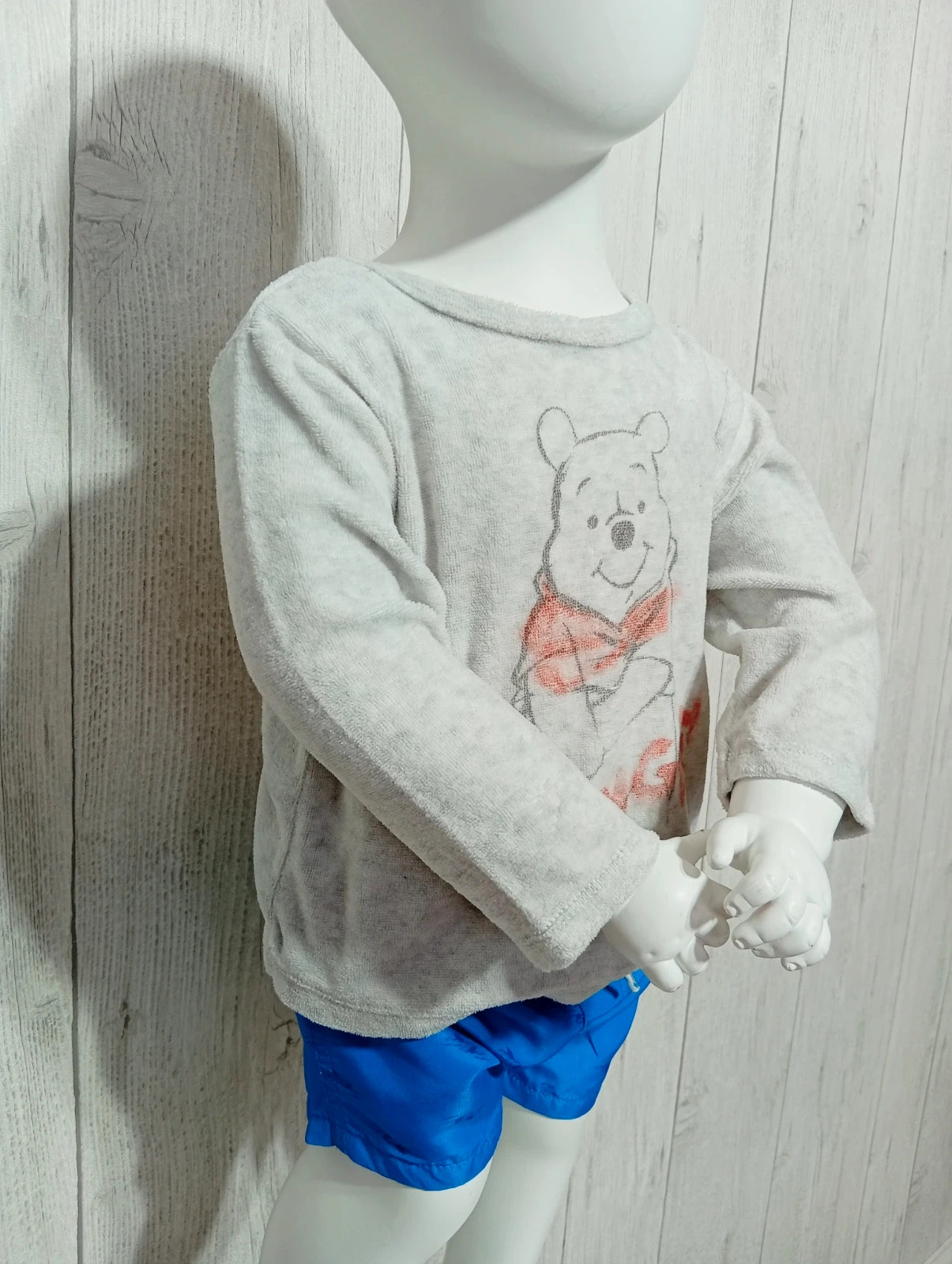 Pull de pyjama garçon- taille 18 mois -disney baby - couleur gris noir – Disney Baby – taille 18-24 mois / 86 cm 2