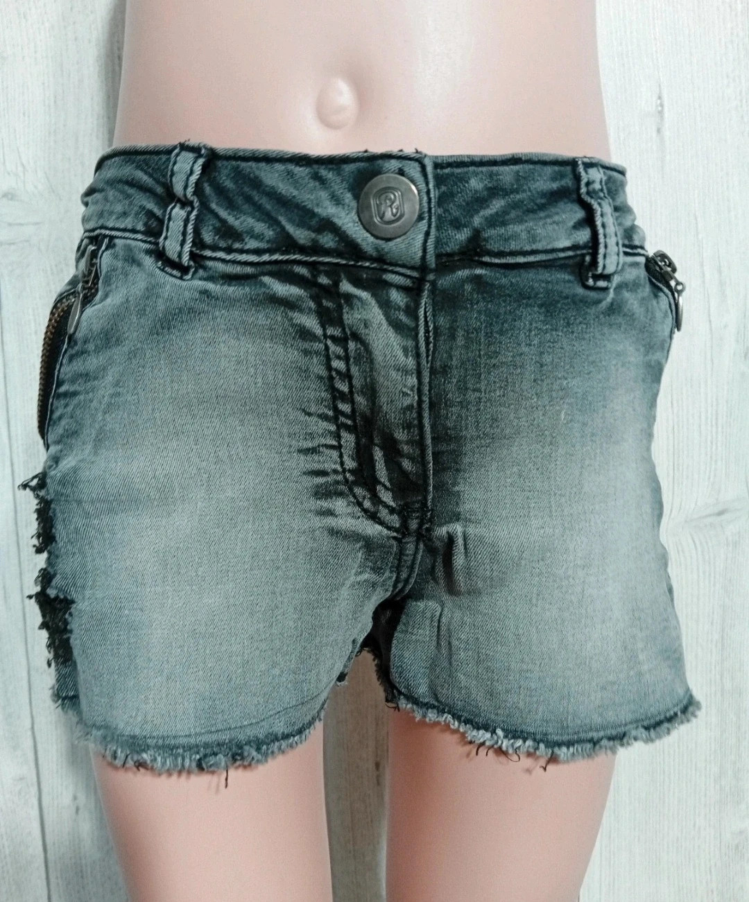 Short en jean fille - Taille 7 ans (122 cm) - orchestra - couleur gris noir – Orchestra – taille 7 ans / 122 cm 2