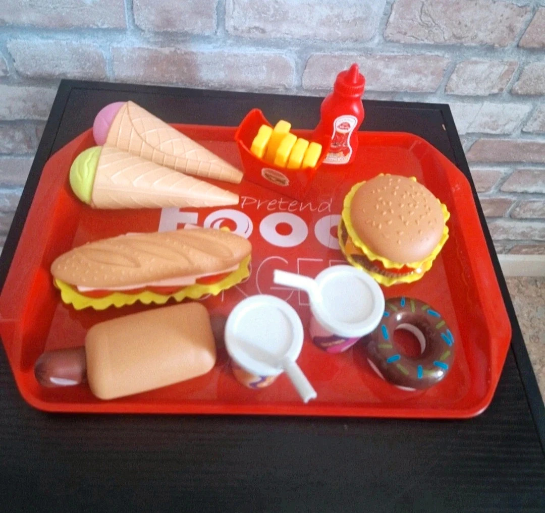 Plateau fast food menu -18+-super burger meal-couleur mulricolore – super burger meal – taille Taille unique