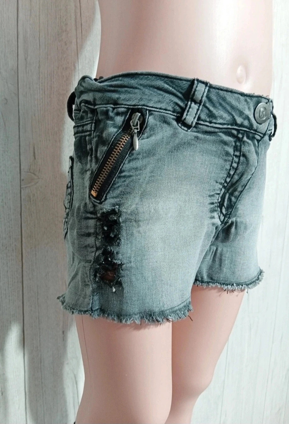 Short en jean fille - Taille 7 ans (122 cm) - orchestra - couleur gris noir – Orchestra – taille 7 ans / 122 cm 3