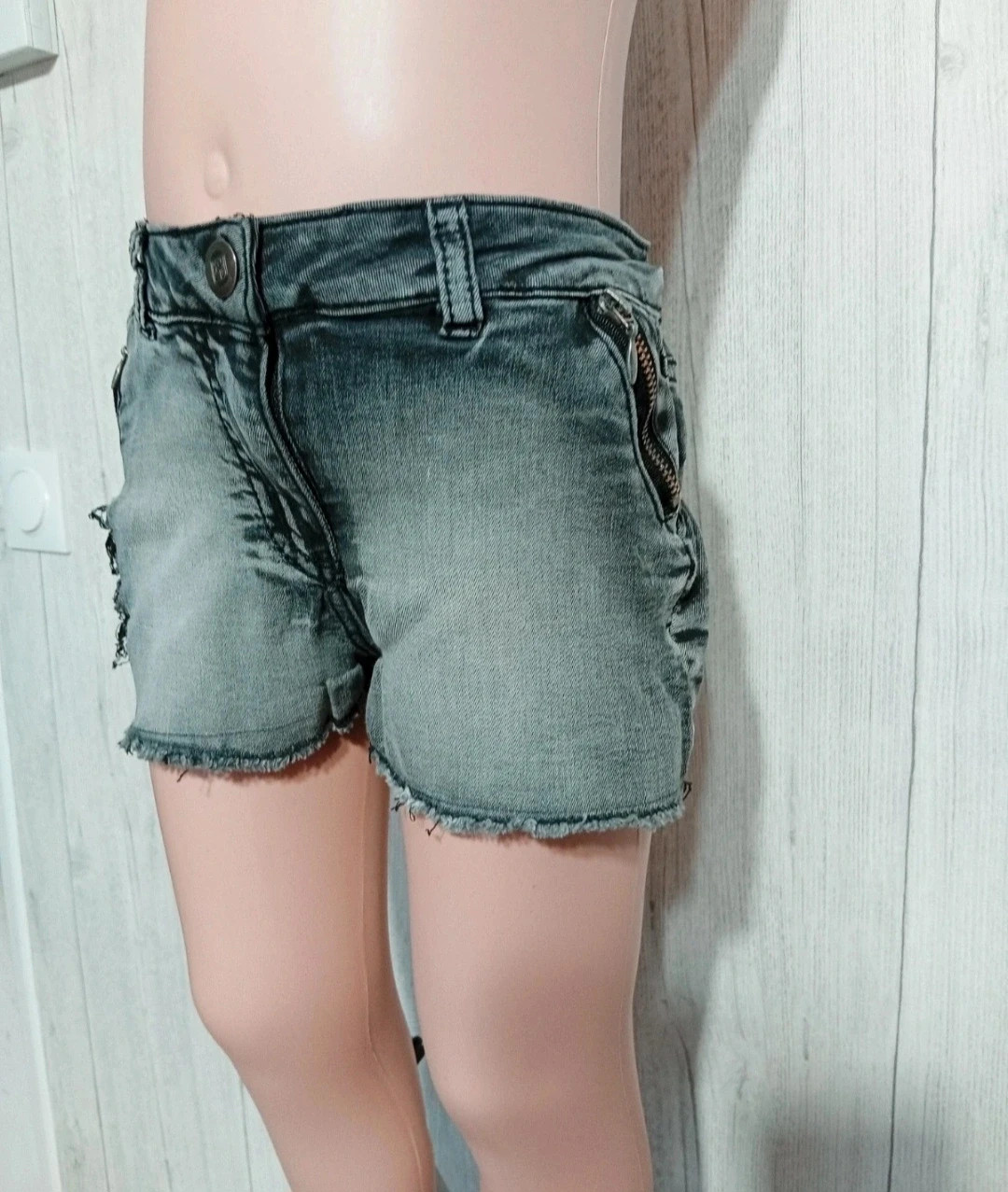 Short en jean fille - Taille 7 ans (122 cm) - orchestra - couleur gris noir – Orchestra – taille 7 ans / 122 cm 4