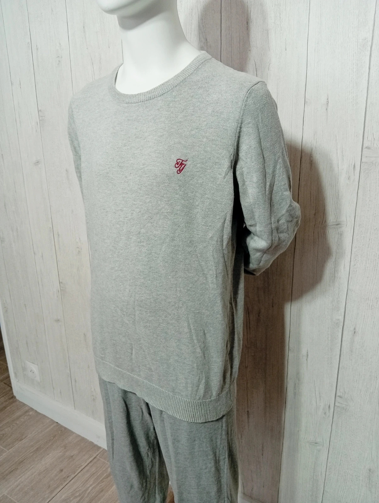 Pull a manches longues - taille L/40 - Firefly - couleur gris – Firefly – taille L 5