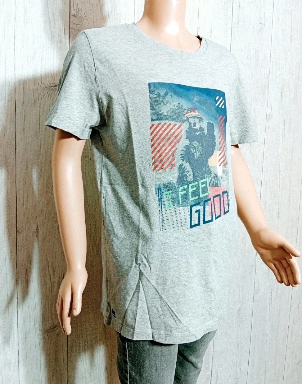 T-shirt manches courtes garcon- taille 12 ans ( 152 cm) - catimini - couleur gris et bleu – Catimini – taille 12 ans / 152 cm 4