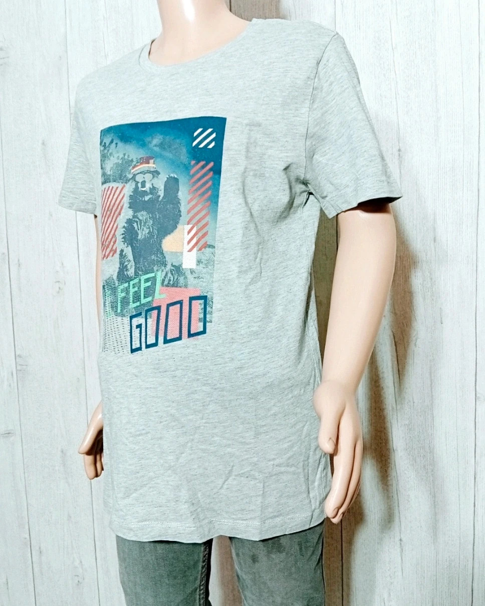T-shirt manches courtes garcon- taille 12 ans ( 152 cm) - catimini - couleur gris et bleu – Catimini – taille 12 ans / 152 cm 5