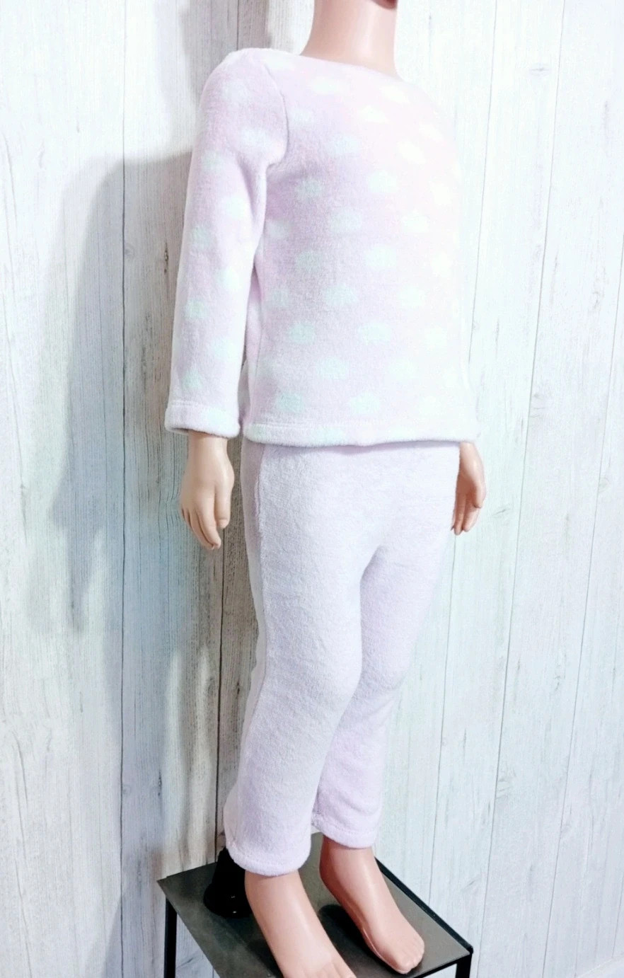Pyjama 2 pièces fille - Taille 3 ans ( 98 cm) - couleur rose et blanc – taille 3 ans / 98 cm 4