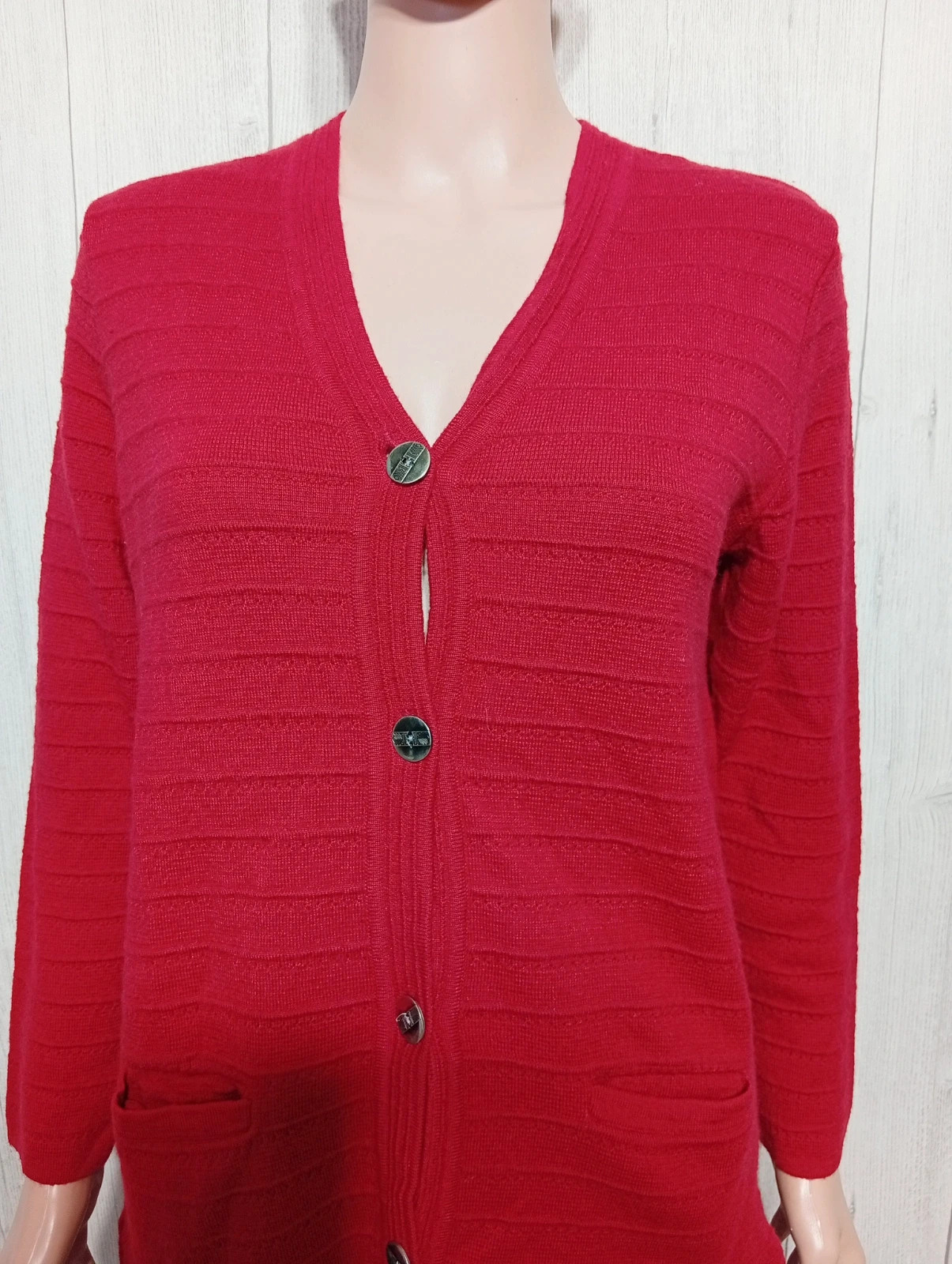 Cardigan femme - taille 42/44- afibel - couleur rouge – Afibel – taille XL / 42 / 14 2