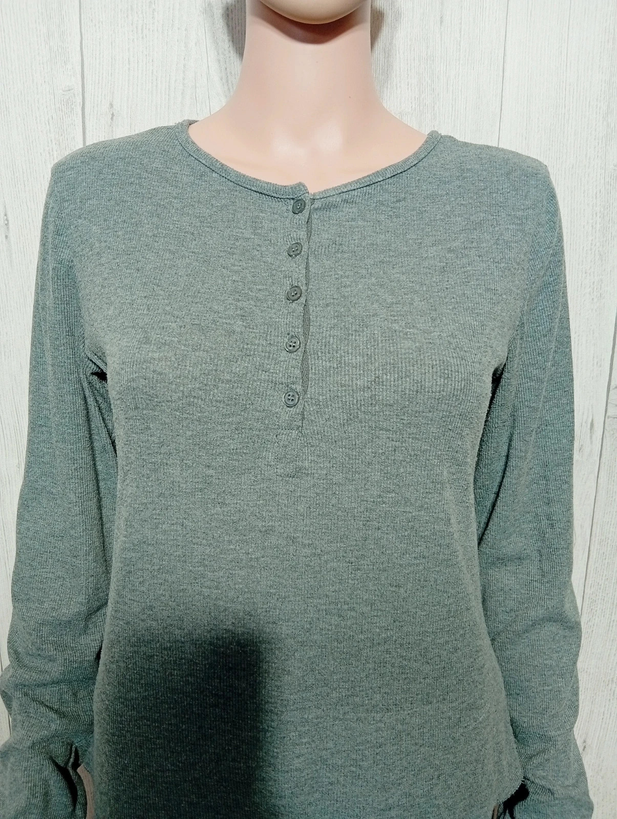 T-shirt manche longue femme - taille XL/42 - dazy - couleur gris – Dazy – taille XL / 42 / 14 2