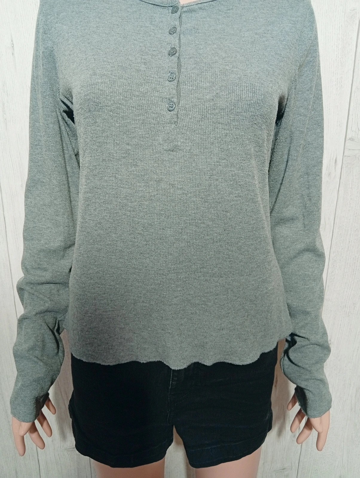 T-shirt manche longue femme - taille XL/42 - dazy - couleur gris – Dazy – taille XL / 42 / 14 3