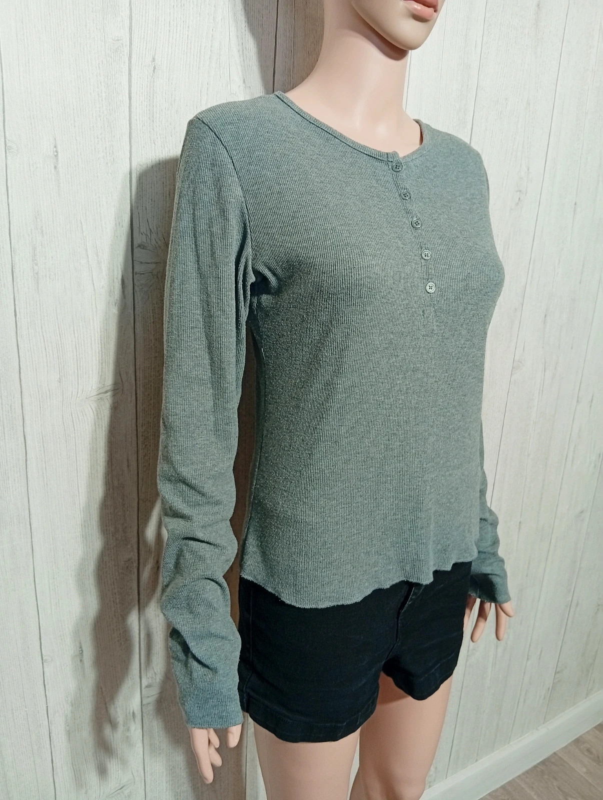 T-shirt manche longue femme - taille XL/42 - dazy - couleur gris – Dazy – taille XL / 42 / 14 4