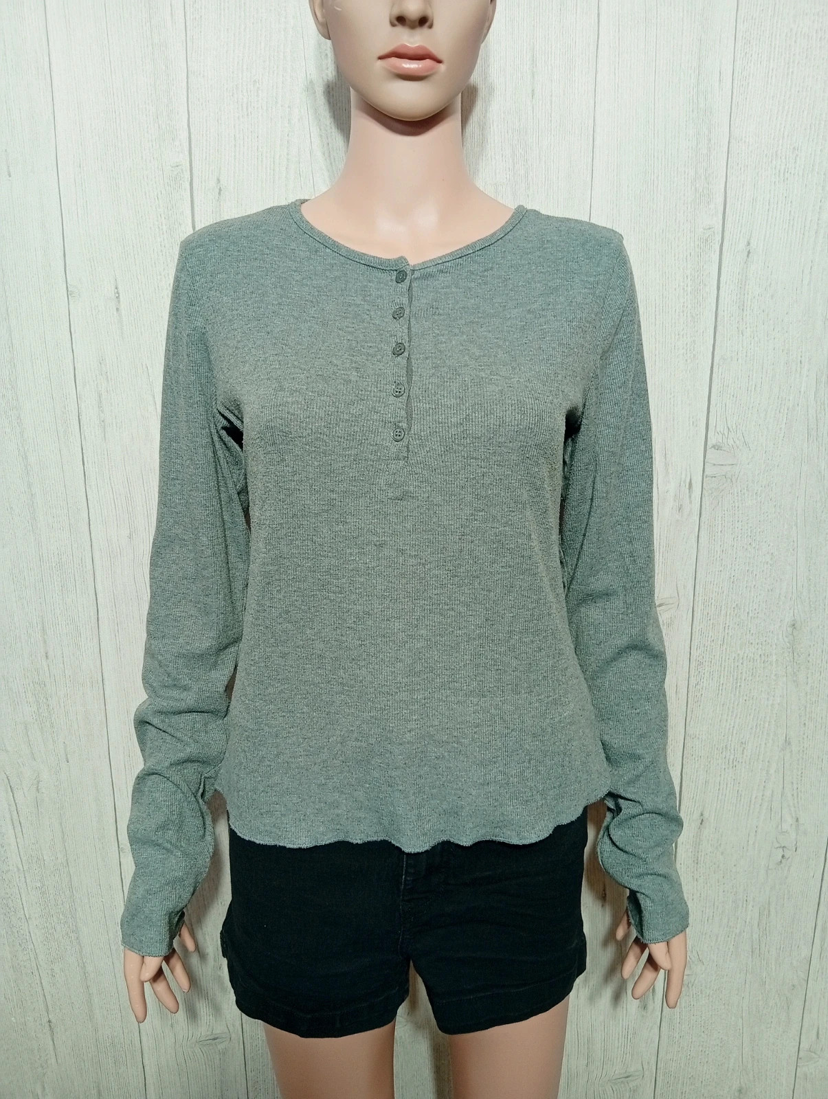 T-shirt manche longue femme - taille XL/42 - dazy - couleur gris
