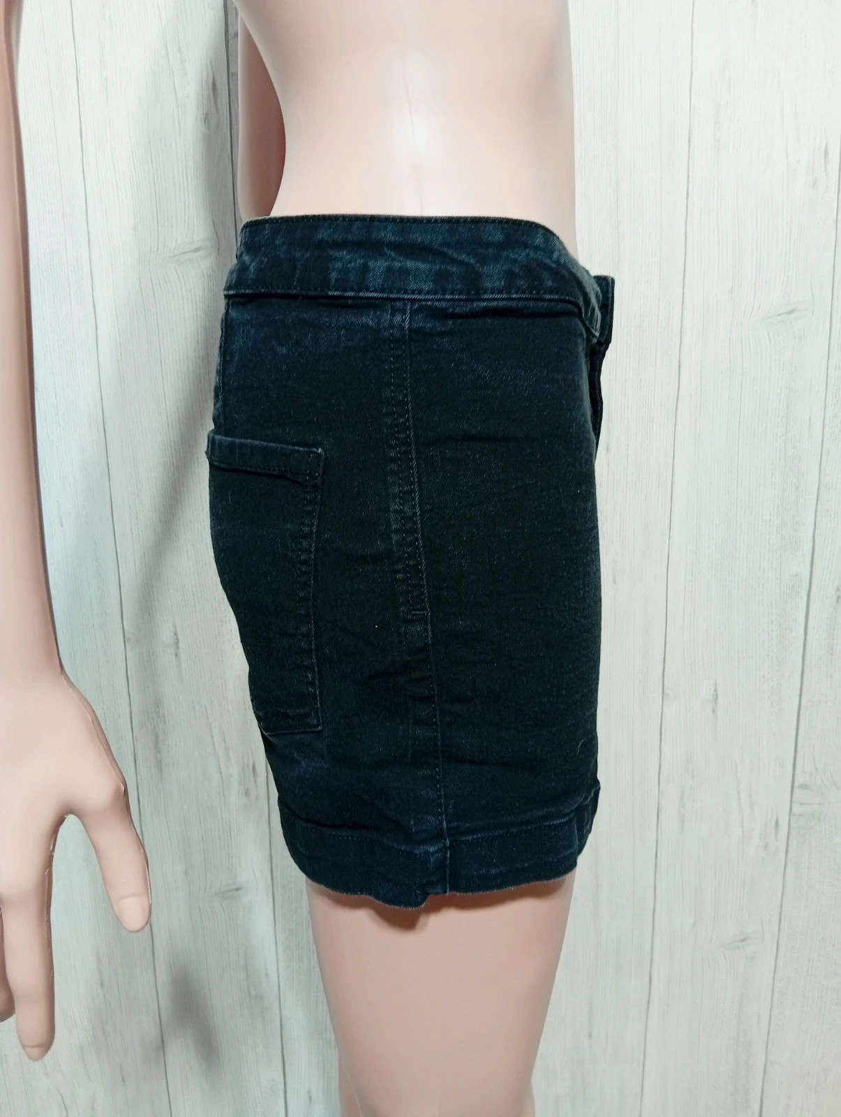 Short en jean femme - taille XL/42 - Lefties - couleur noir – Lefties – taille XL / 42 / 14 4