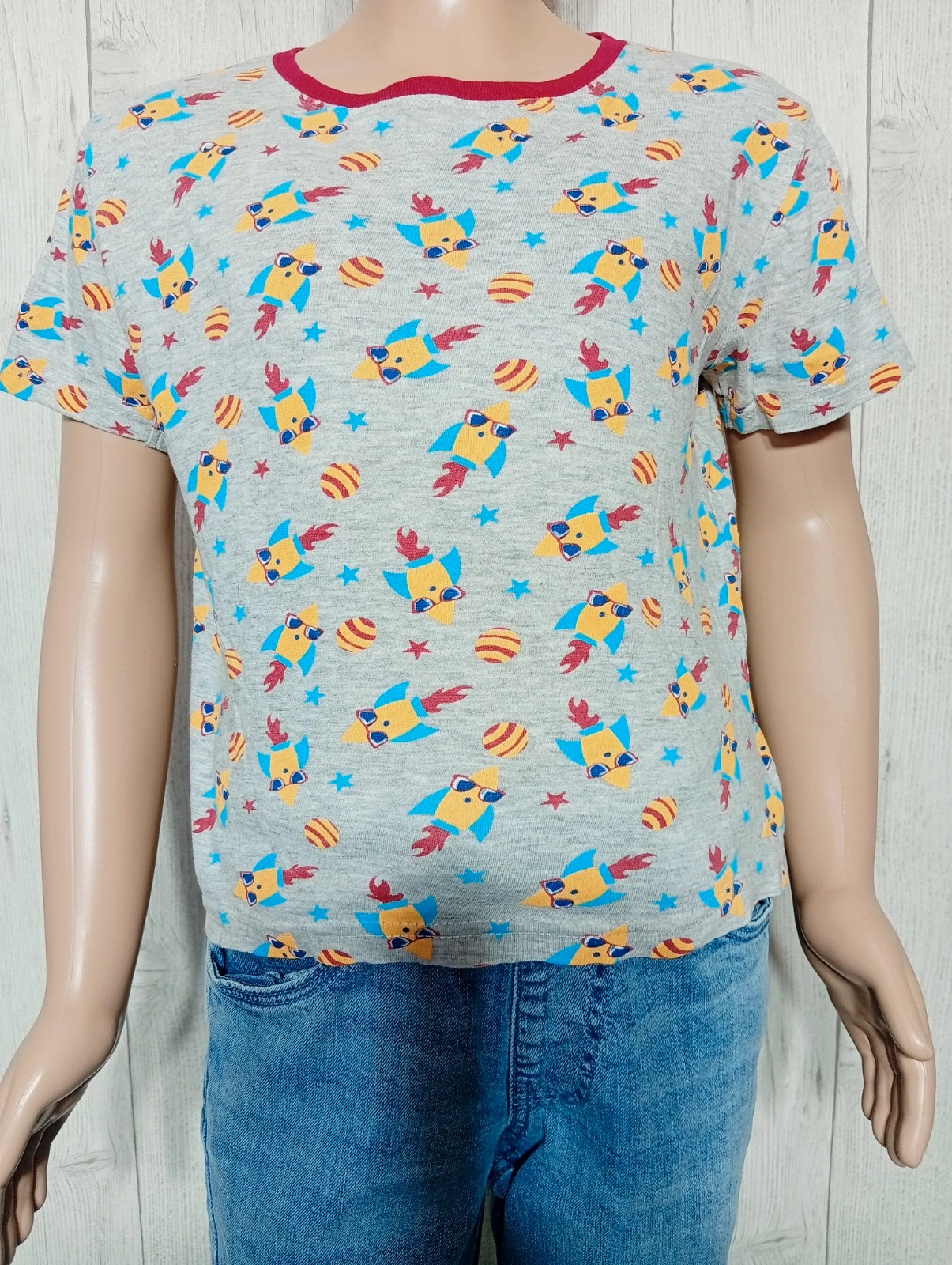 T-shirt manches courtes garcon - taille 8 ans - influx - couleur gris multicolore – Influx – taille 8 ans / 128 cm 3