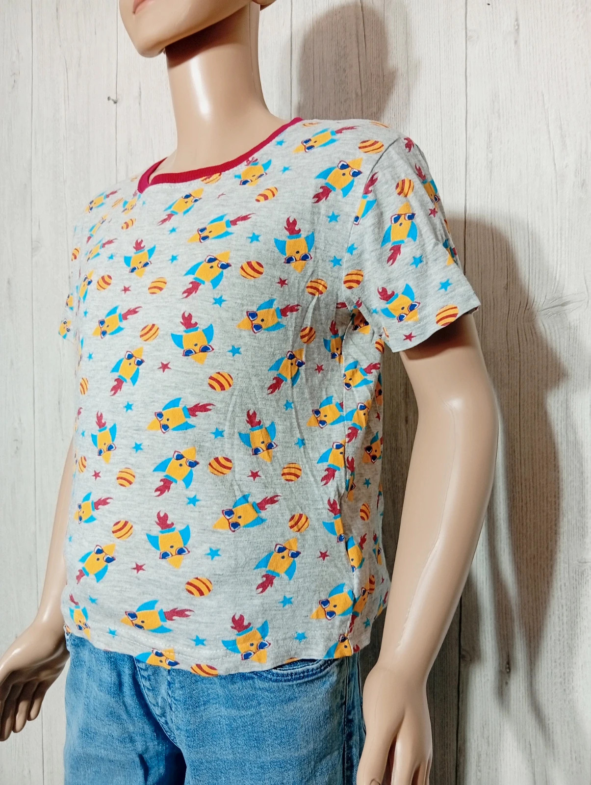 T-shirt manches courtes garcon - taille 8 ans - influx - couleur gris multicolore – Influx – taille 8 ans / 128 cm 5