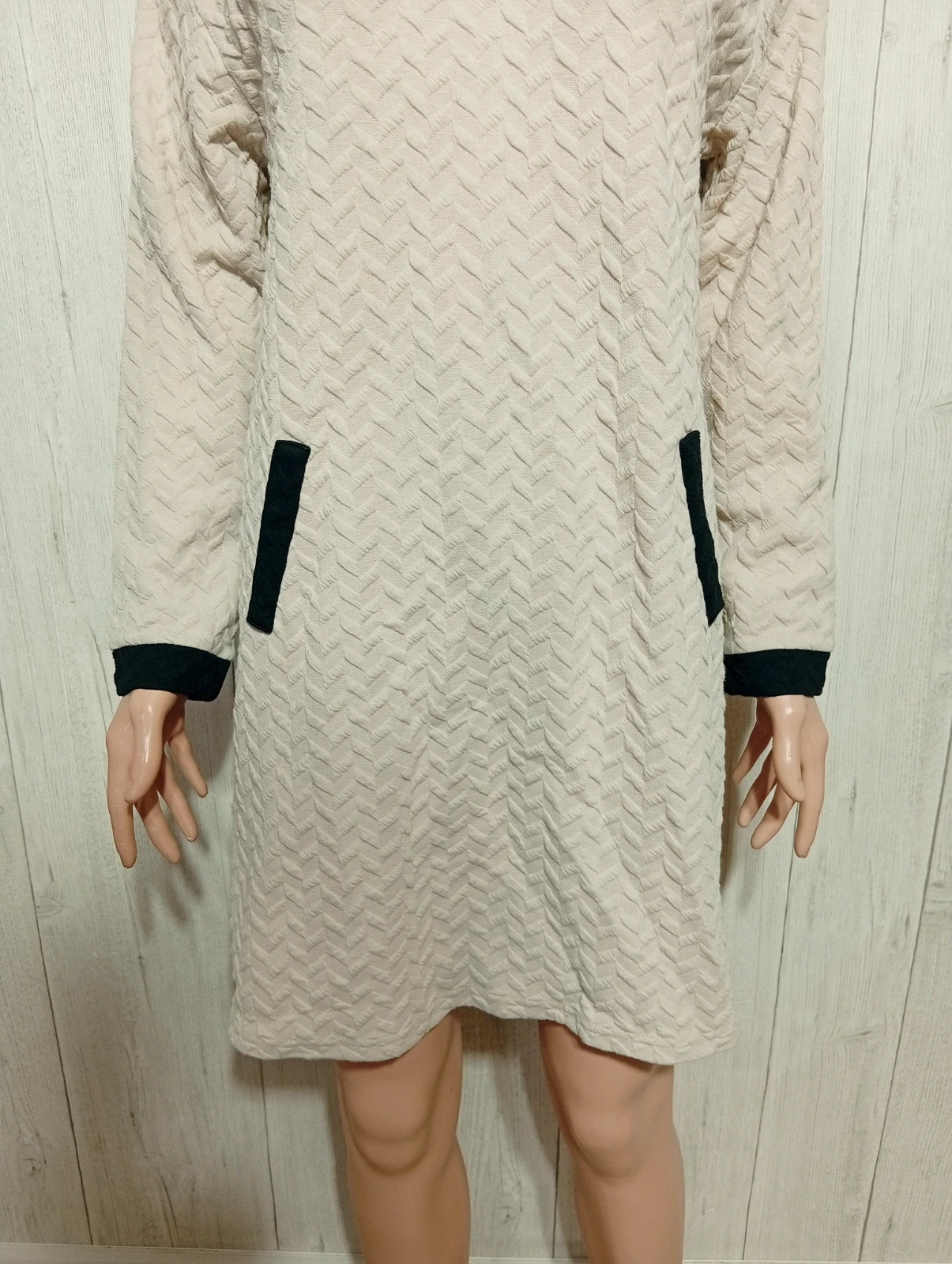 Robe femme - taille S/36 - shein - couleur beige et noir – Shein – taille S / 36 / 8 3