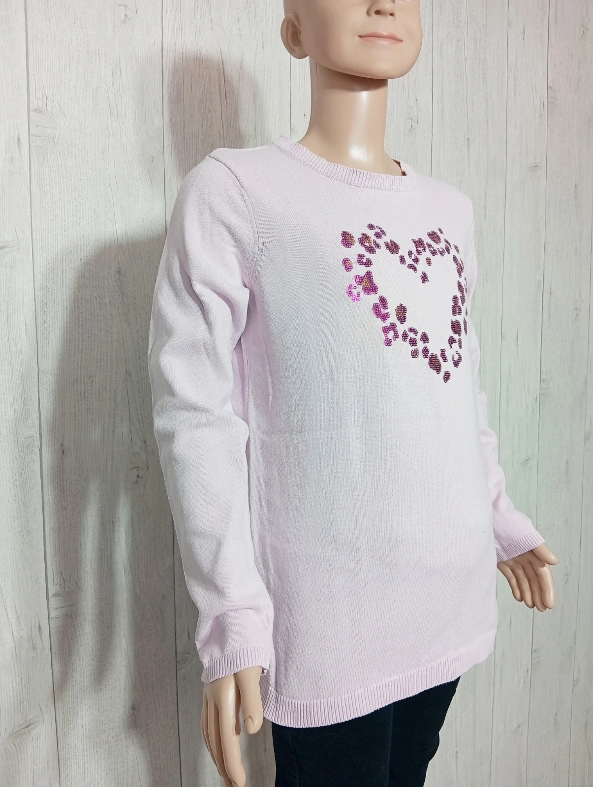 Pull manches longues fille - taille 12 ans - inextenso- - couleur rose – In Extenso – taille 12 ans / 152 cm 4