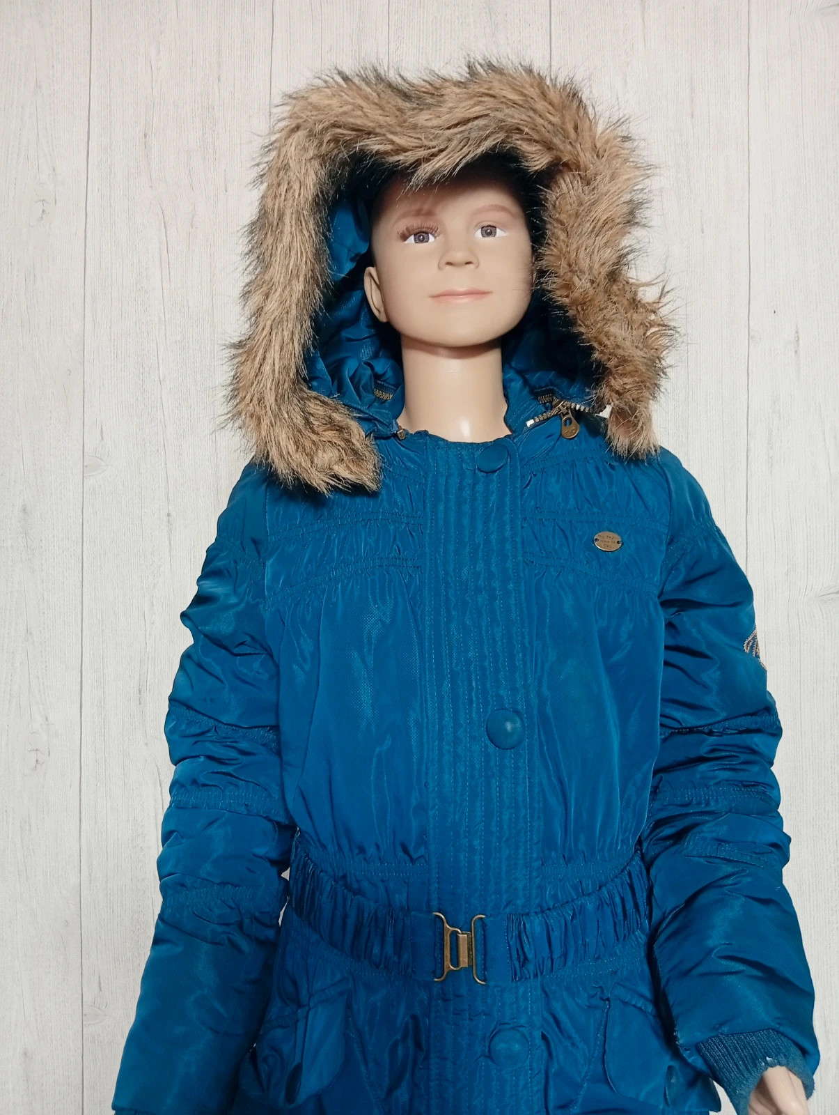 Parkas a capuche fille - taille 12 ans - cks - couleur marine – cks – taille 12 ans / 152 cm 2