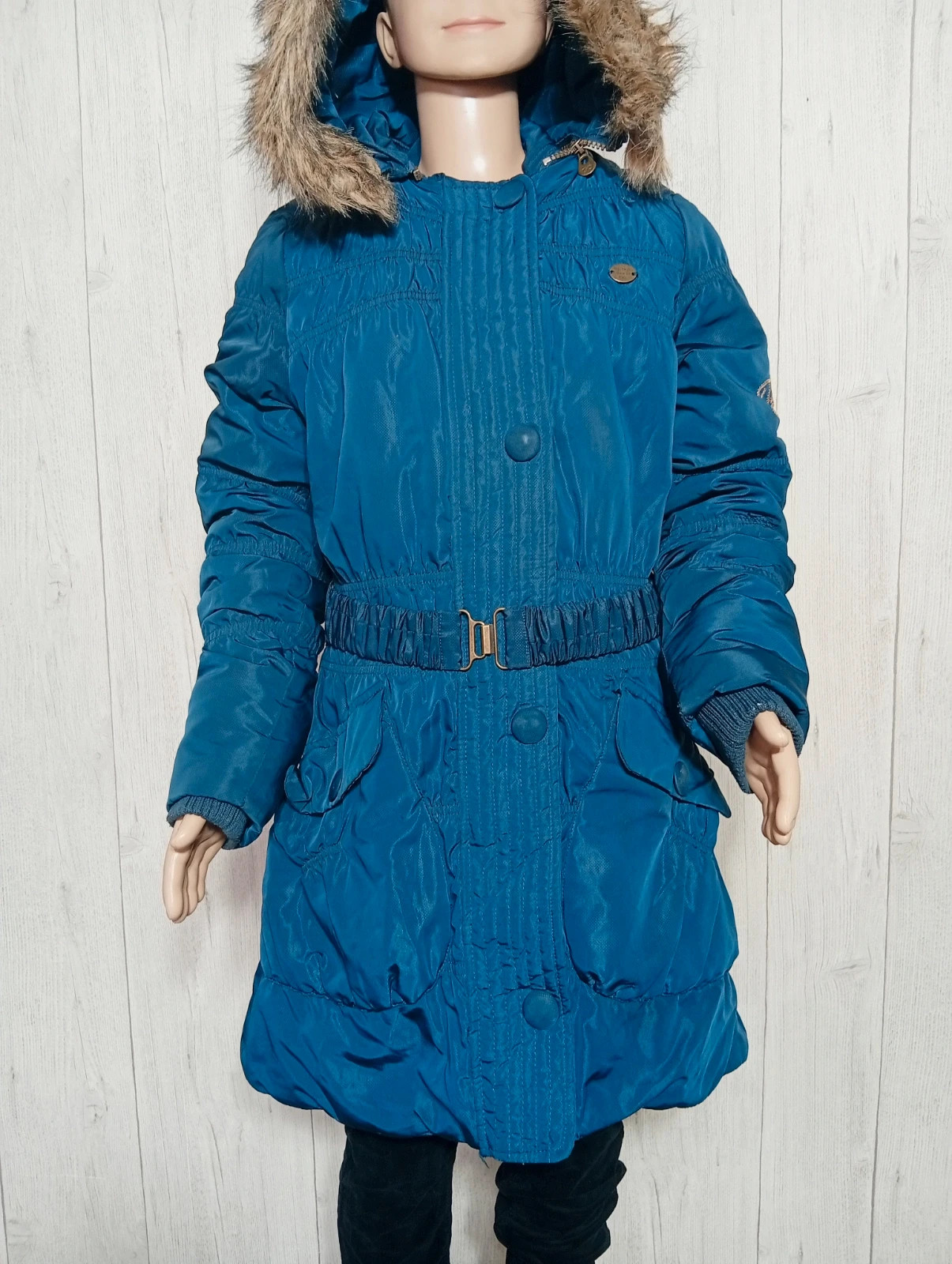 Parkas a capuche fille - taille 12 ans - cks - couleur marine – cks – taille 12 ans / 152 cm 3