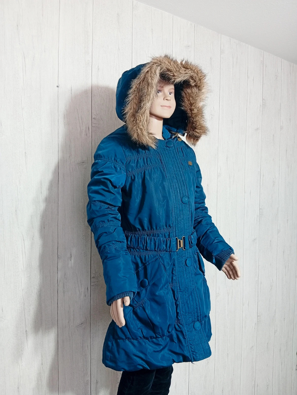 Parkas a capuche fille - taille 12 ans - cks - couleur marine – cks – taille 12 ans / 152 cm 4
