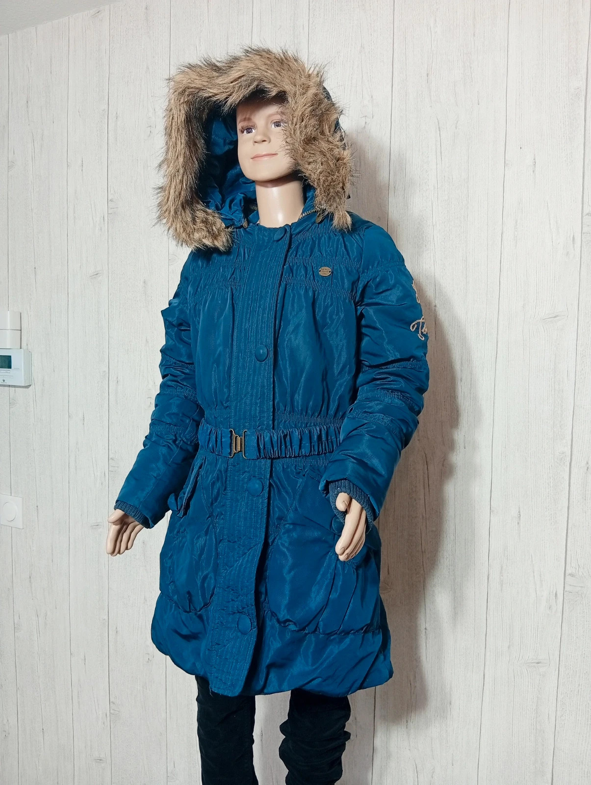 Parkas a capuche fille - taille 12 ans - cks - couleur marine – cks – taille 12 ans / 152 cm 5