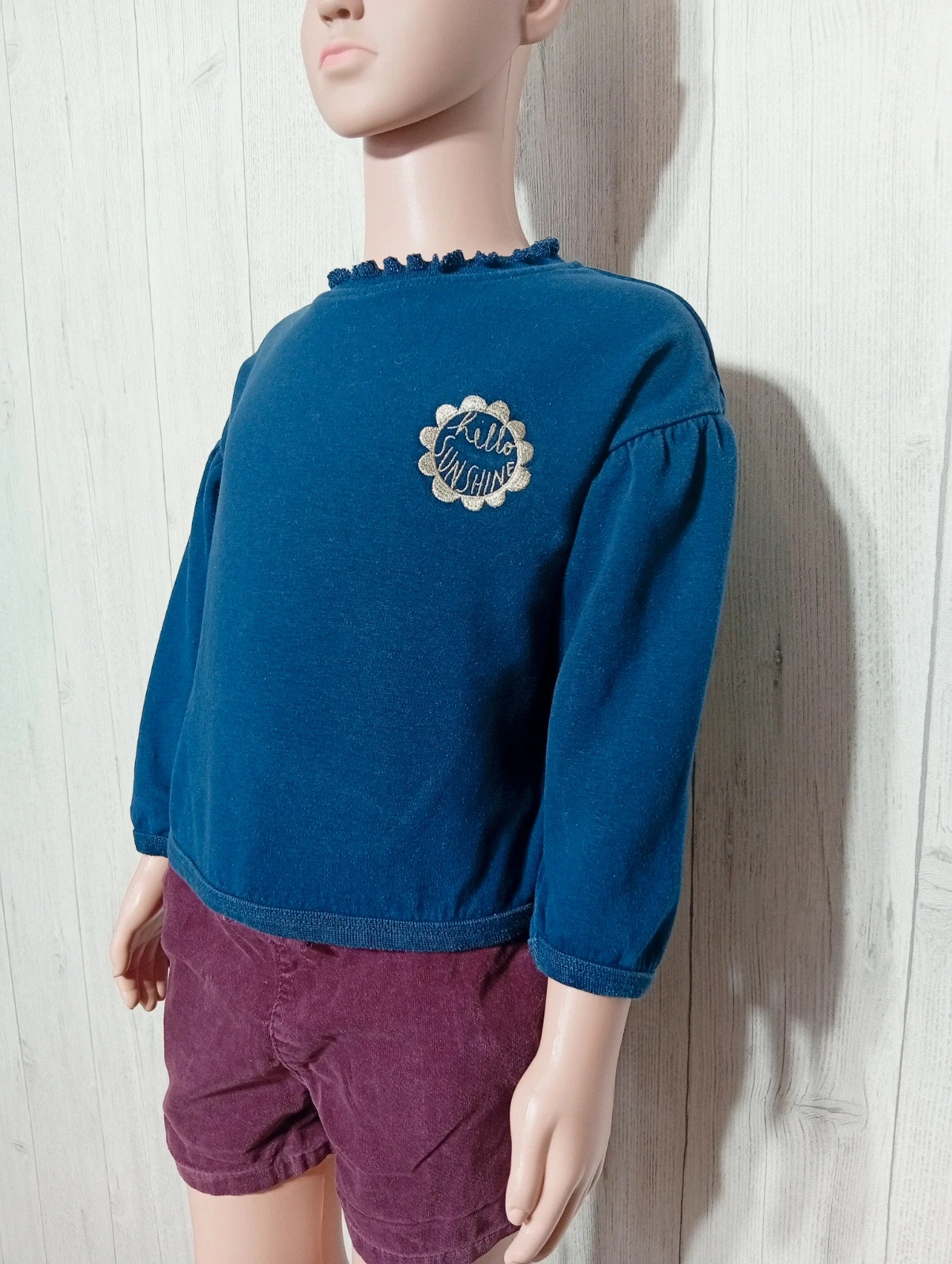 Pull manche longue fille - taille 2 ans (86 cm) - tape a l'oeil - couleur marine – Tape à l'œil – taille 18-24 mois / 86 cm 5