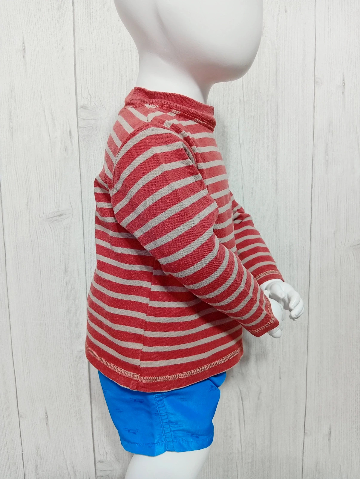 T-shirt manche longue - taille 18 mois (81 cm)- obaibi - couleur corail et beige – Obaïbi – taille 12-18 mois / 80 cm 5