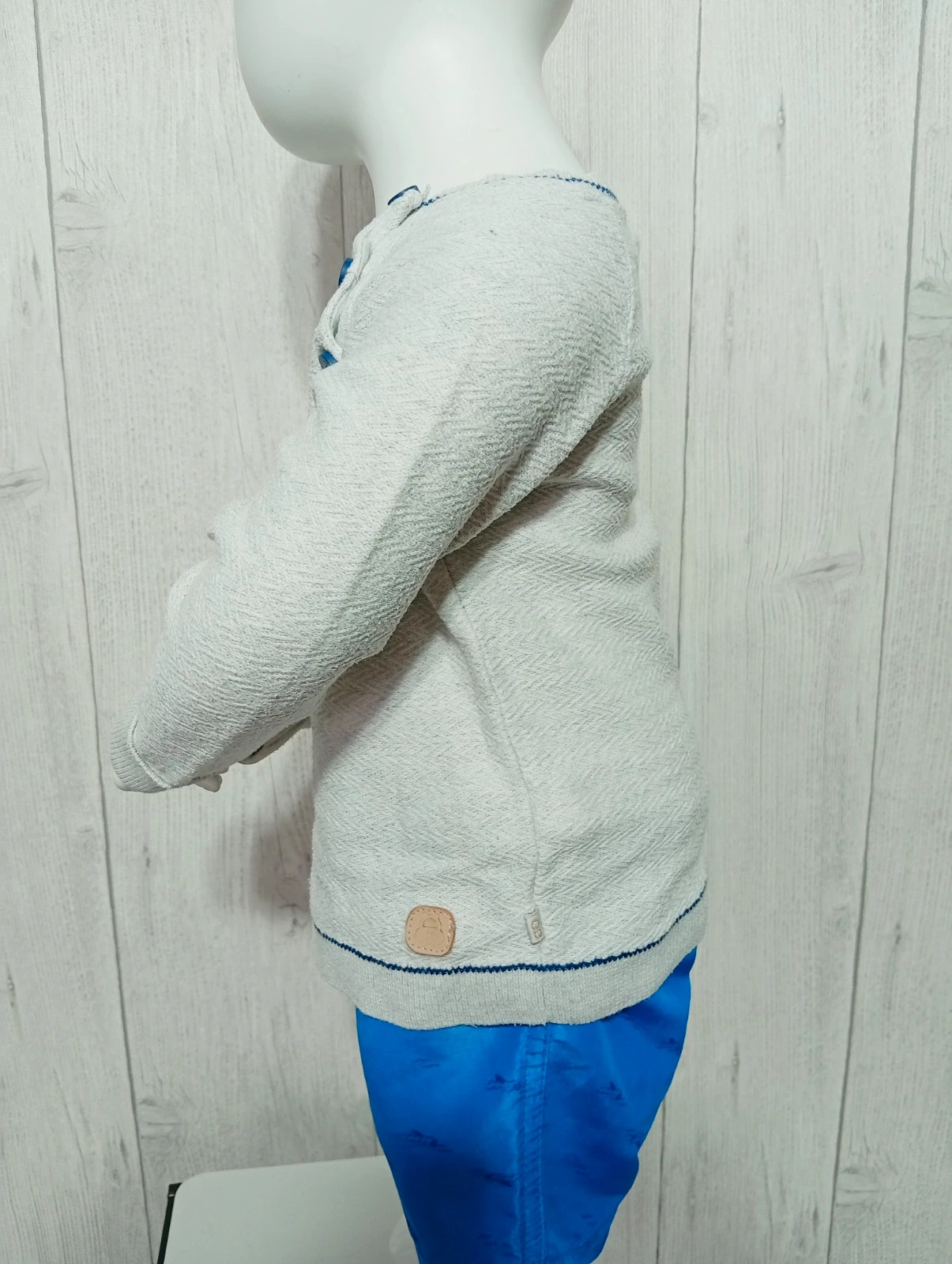 Pull a manche longue garçon - taille 18 mois (80 cm) - obaibi - couleur gris et marine – Obaïbi – taille 18-24 mois / 86 cm 4