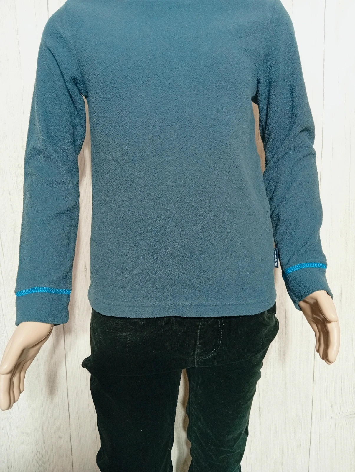 Pull manches longues garçon - taille 8 ans (125/132 cm) - decathlon - couleur marine – Decathlon – taille 8 ans / 128 cm 3