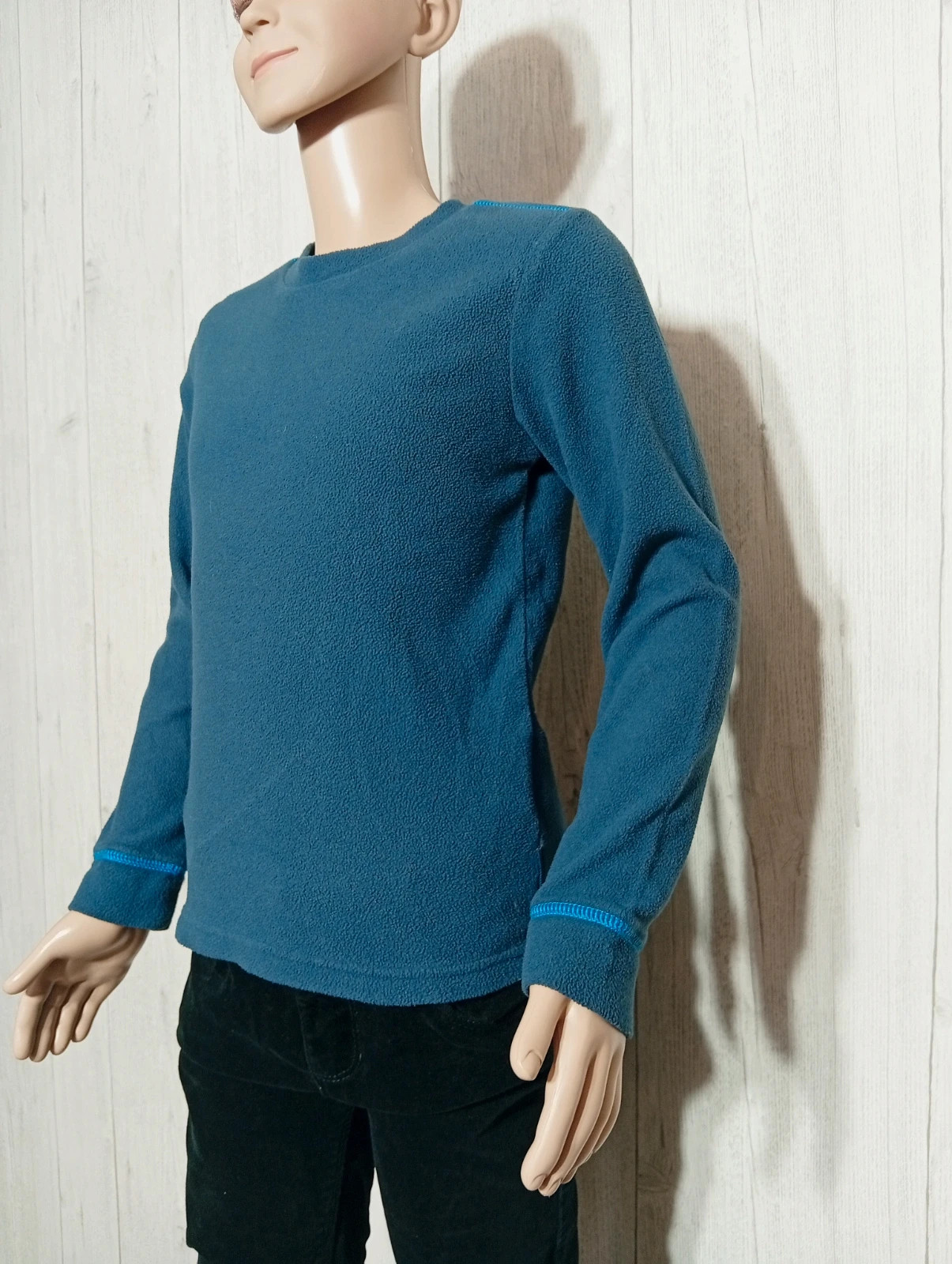 Pull manches longues garçon - taille 8 ans (125/132 cm) - decathlon - couleur marine – Decathlon – taille 8 ans / 128 cm 5