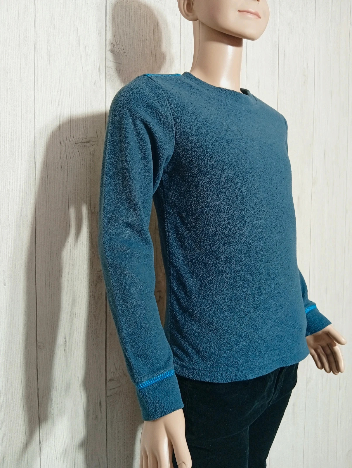 Pull manches longues garçon - taille 8 ans (125/132 cm) - decathlon - couleur marine – Decathlon – taille 8 ans / 128 cm 4