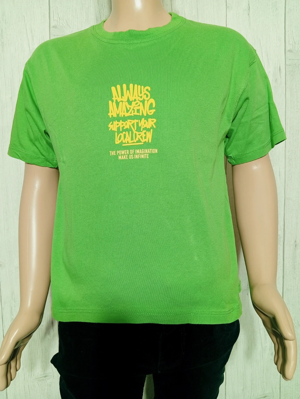 T-shirt manche courte - taille 7/8 ans ( 128 cm)- zara - couleur vert jaune – Zara – taille 8 ans / 128 cm 3