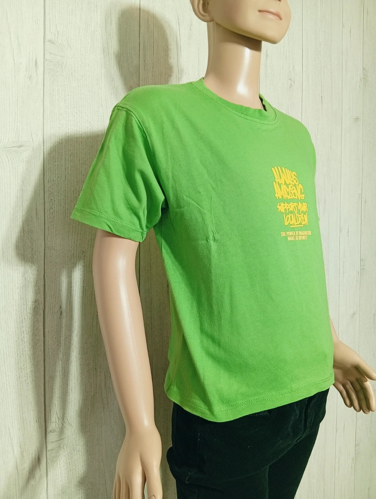 T-shirt manche courte - taille 7/8 ans ( 128 cm)- zara - couleur vert jaune – Zara – taille 8 ans / 128 cm 4