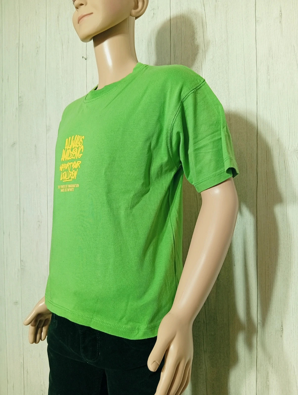 T-shirt manche courte - taille 7/8 ans ( 128 cm)- zara - couleur vert jaune – Zara – taille 8 ans / 128 cm 5