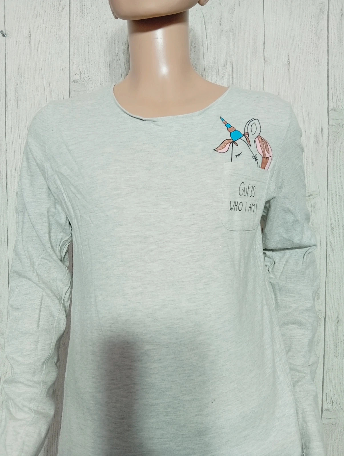 T-shirt manche longue fille - taille 12 ans ( 143/155 cm) - inextenso- couleur gris – In Extenso – taille 12 ans / 152 cm 2