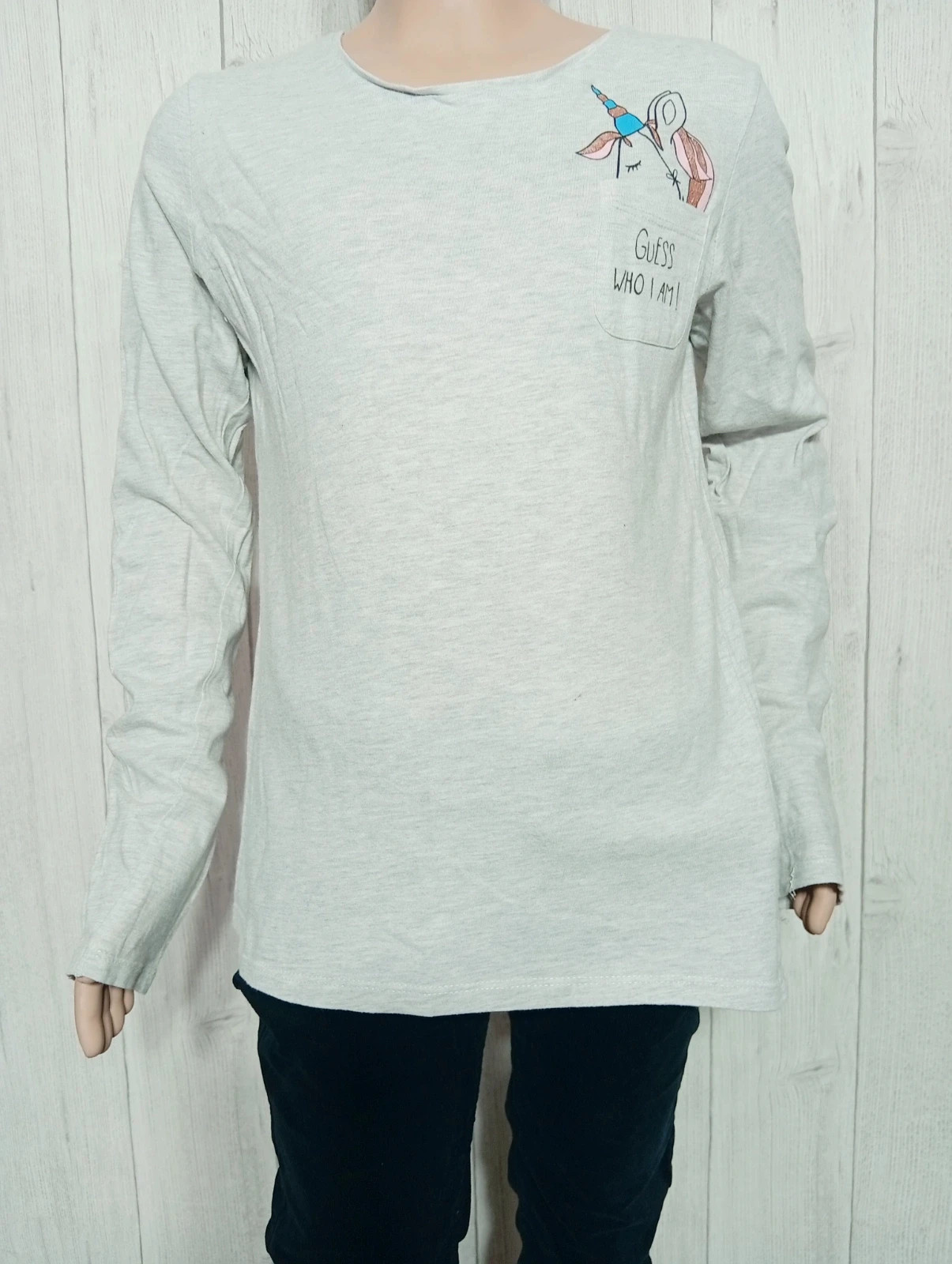 T-shirt manche longue fille - taille 12 ans ( 143/155 cm) - inextenso- couleur gris – In Extenso – taille 12 ans / 152 cm 3