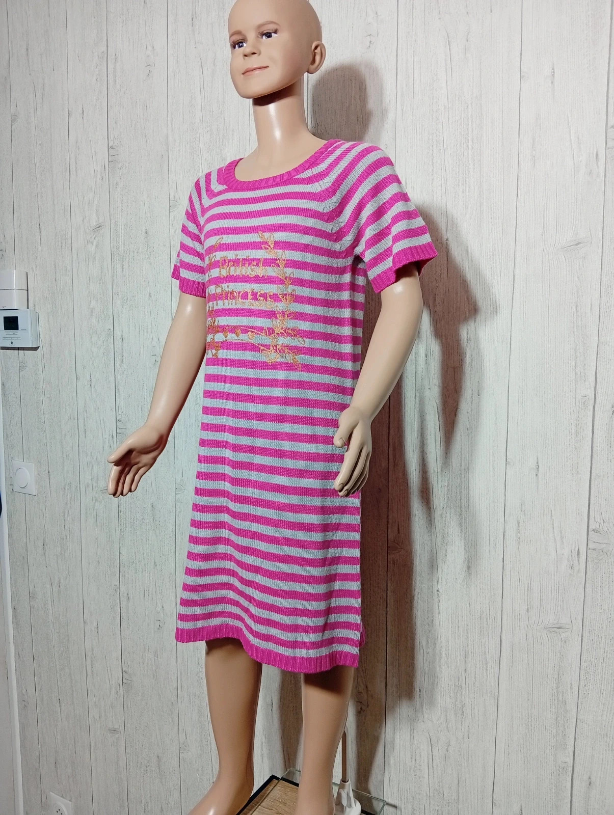 Robe fille - taille 12 ans ( 150 cm) - la redoute - couleur fushia et gris – La Redoute – taille 12 ans / 152 cm 5