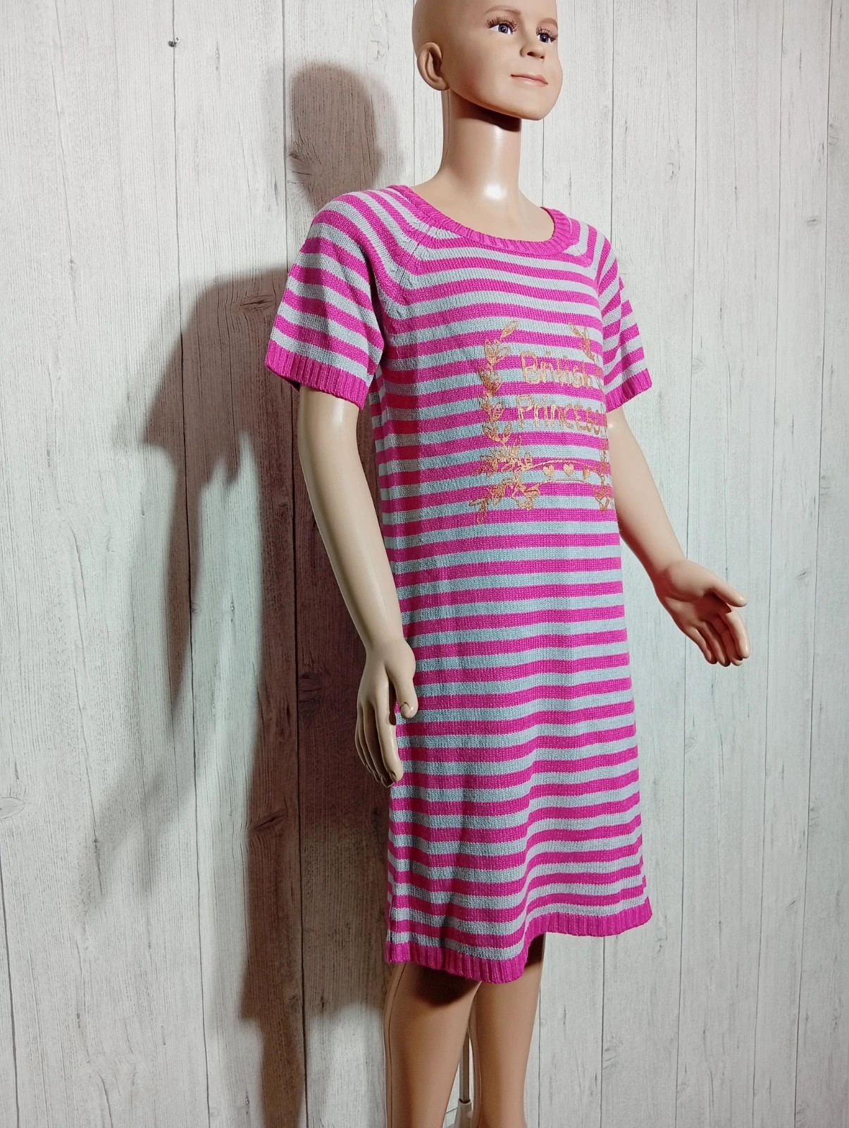 Robe fille - taille 12 ans ( 150 cm) - la redoute - couleur fushia et gris – La Redoute – taille 12 ans / 152 cm 4