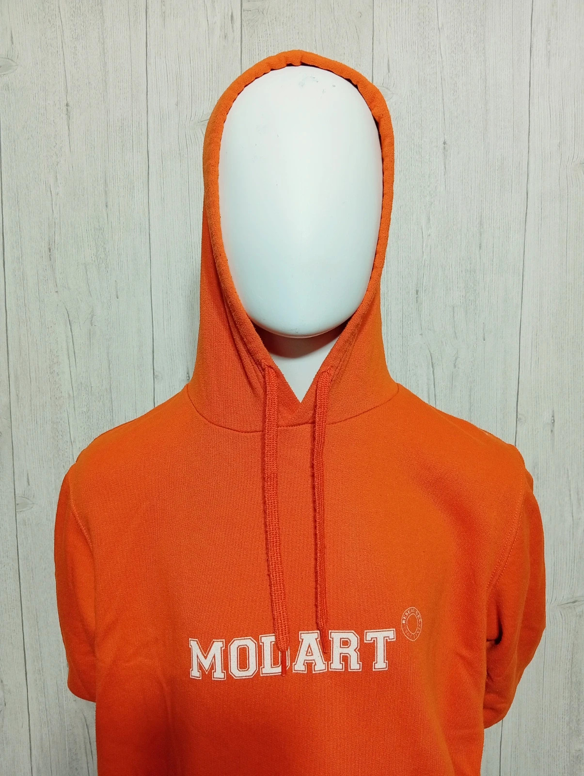 Pull a capuche homme - taille M/38 - modart- couleur orange et blanc – Modart – taille M 2
