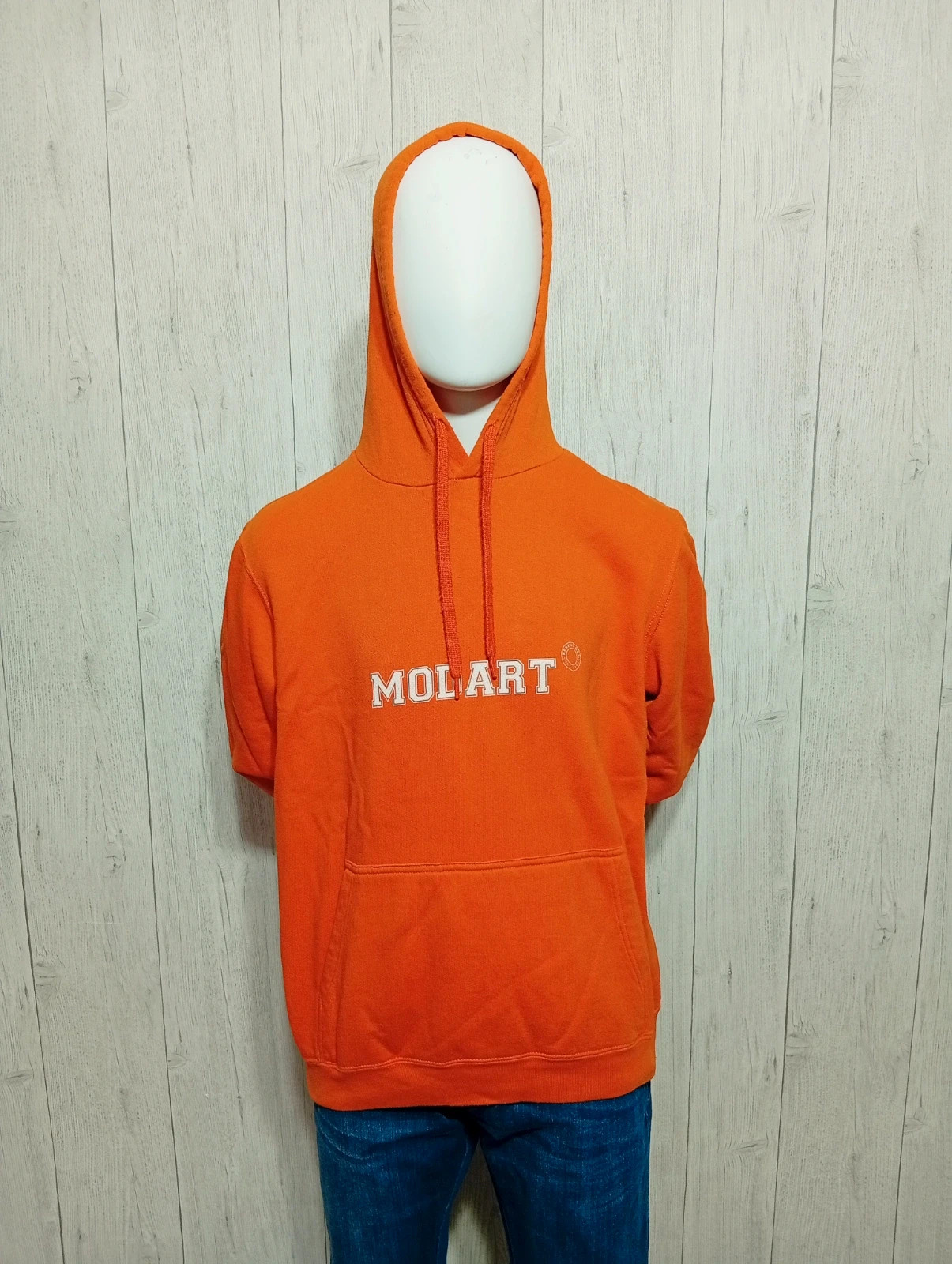 Pull a capuche homme - taille M/38 - modart- couleur orange et blanc – Modart – taille M