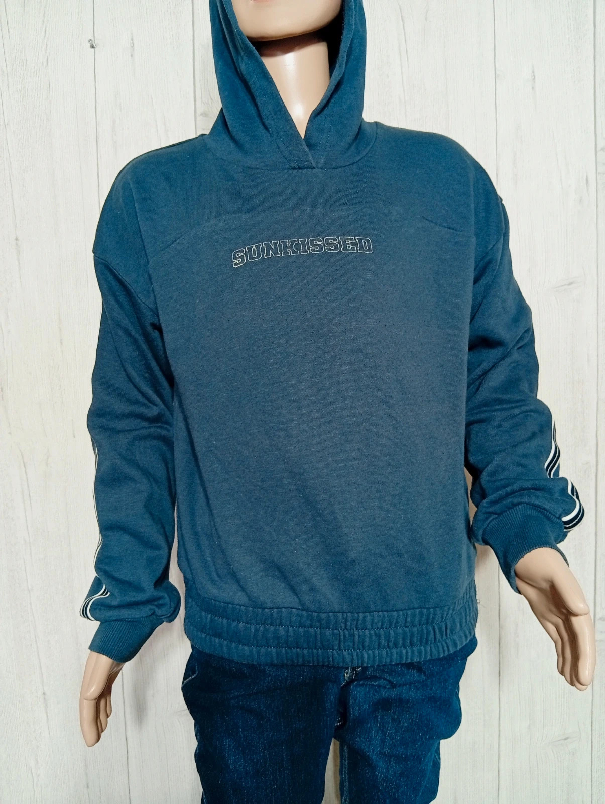 Pull a capuche fille- taille 10 ans (140 cm) - energetics- couleur marine blanc argenté – Energetics – taille 10 ans / 140 cm 3
