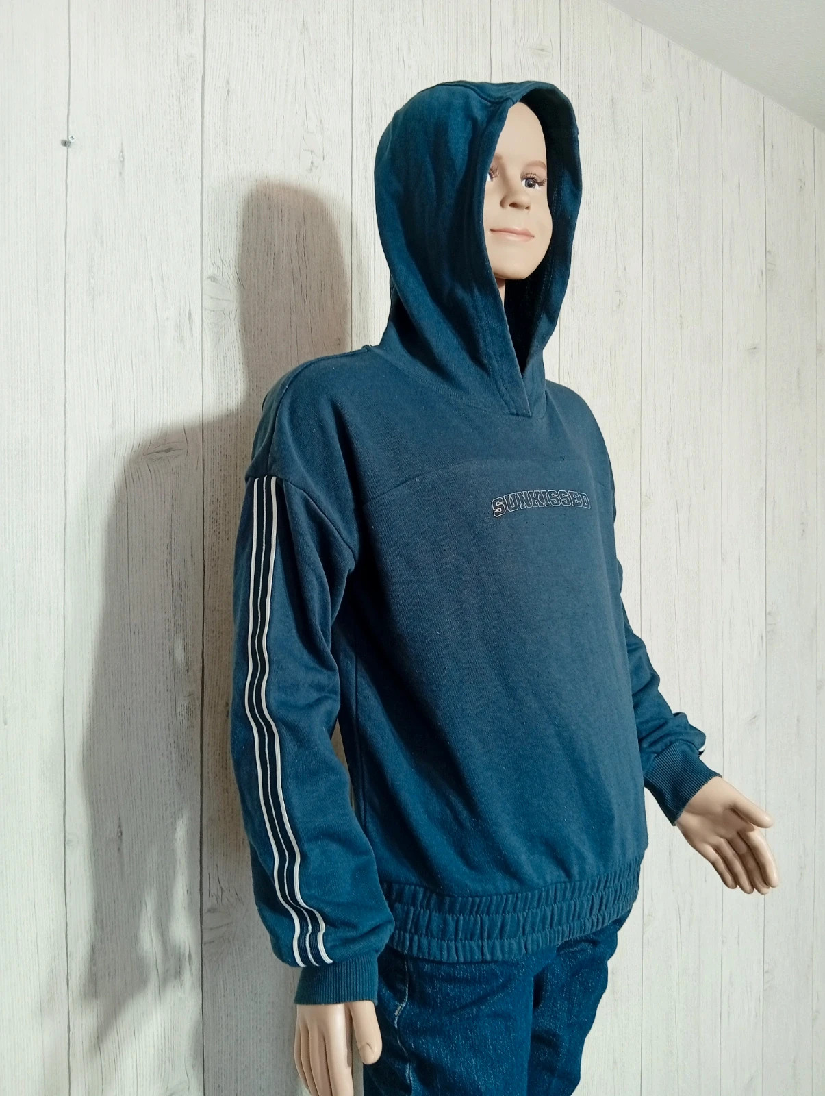 Pull a capuche fille- taille 10 ans (140 cm) - energetics- couleur marine blanc argenté – Energetics – taille 10 ans / 140 cm 4