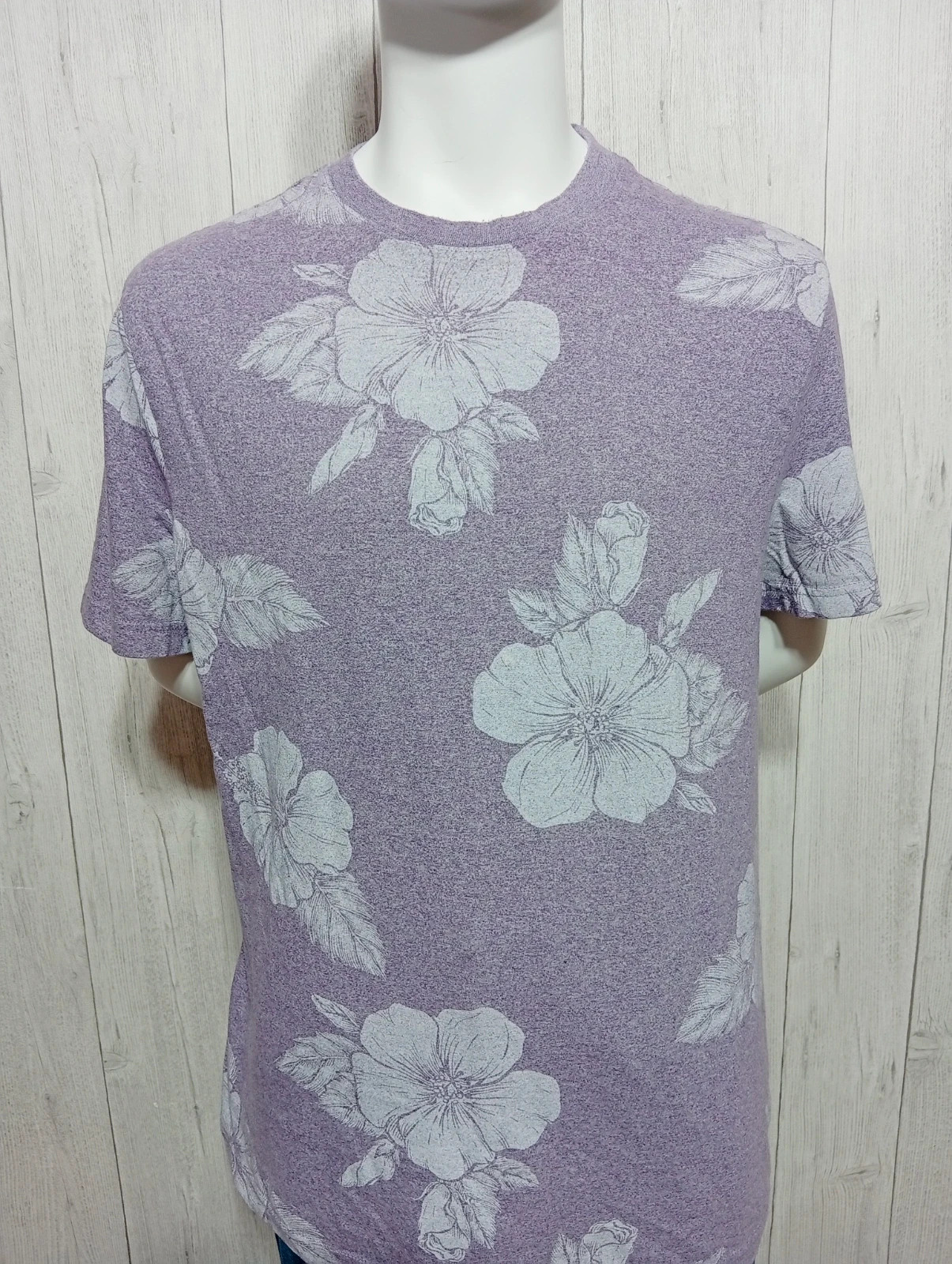 T-shirt manche courte homme - taille XL/42 - primark - couleur lila bla'c – Primark – taille XL 2