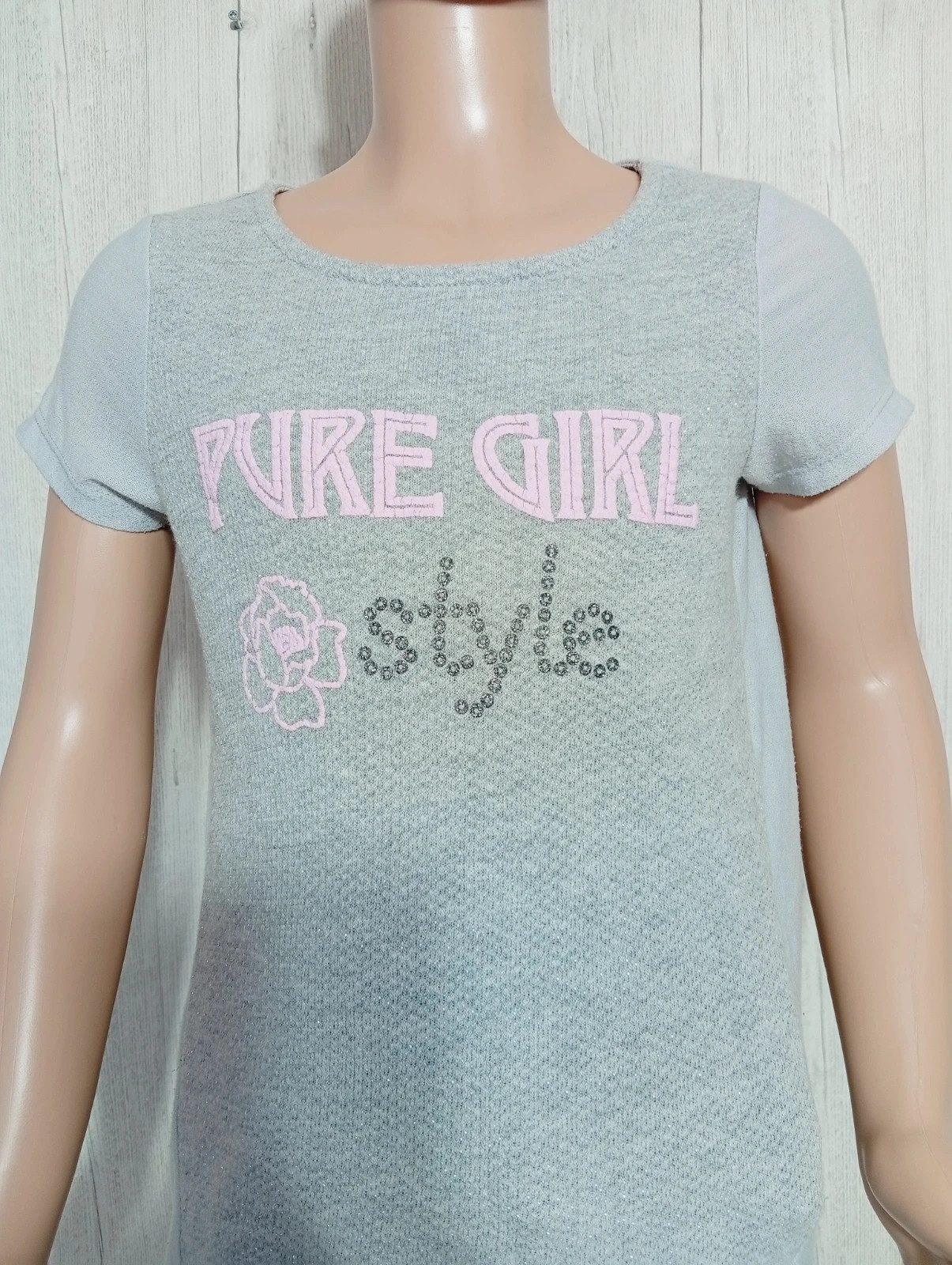 T-shirt manche courte fille - taille 10 ans (140cm)-orchestra - couleur gris rose – Orchestra – taille 10 ans / 140 cm 2