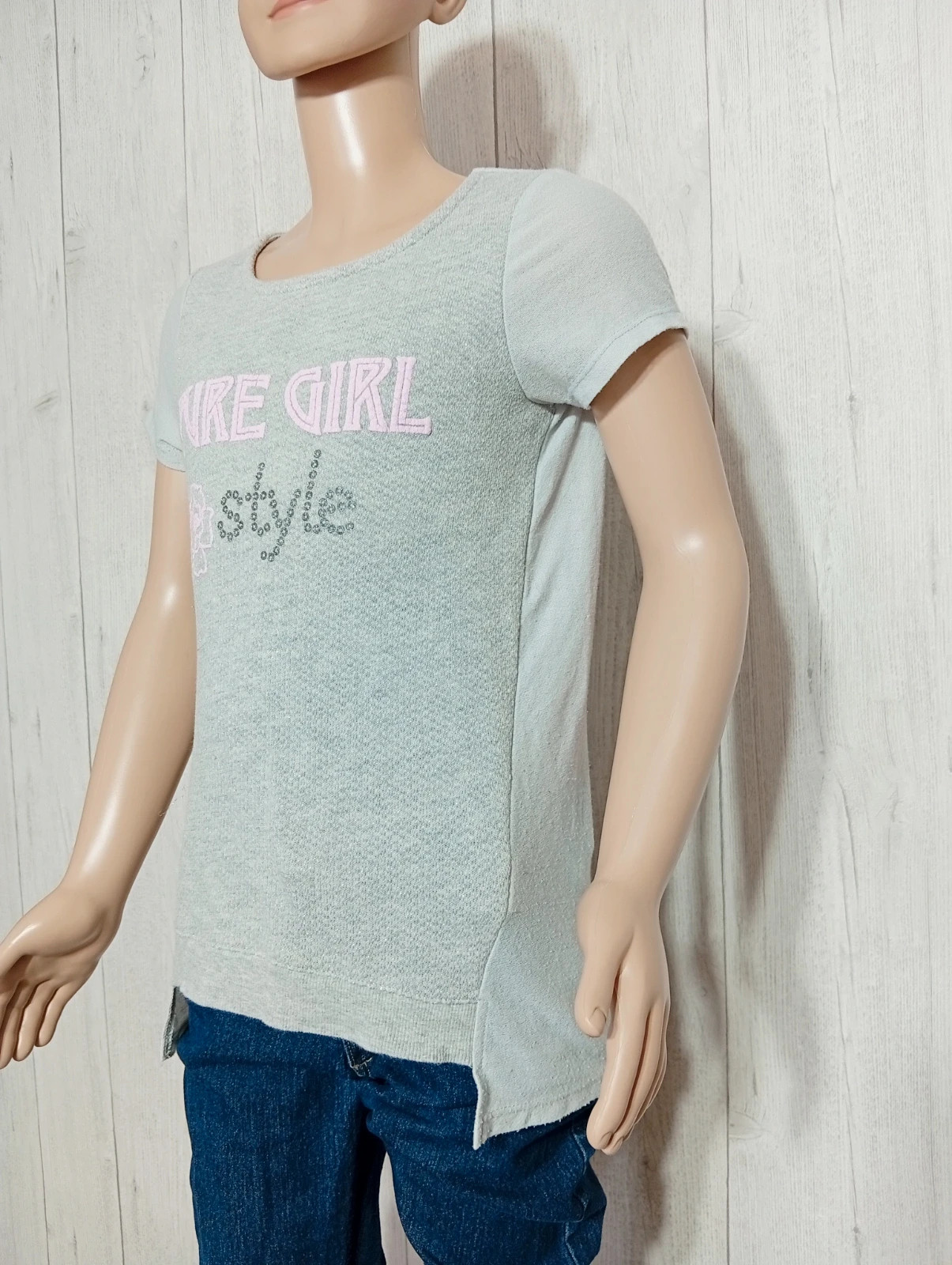 T-shirt manche courte fille - taille 10 ans (140cm)-orchestra - couleur gris rose – Orchestra – taille 10 ans / 140 cm 5