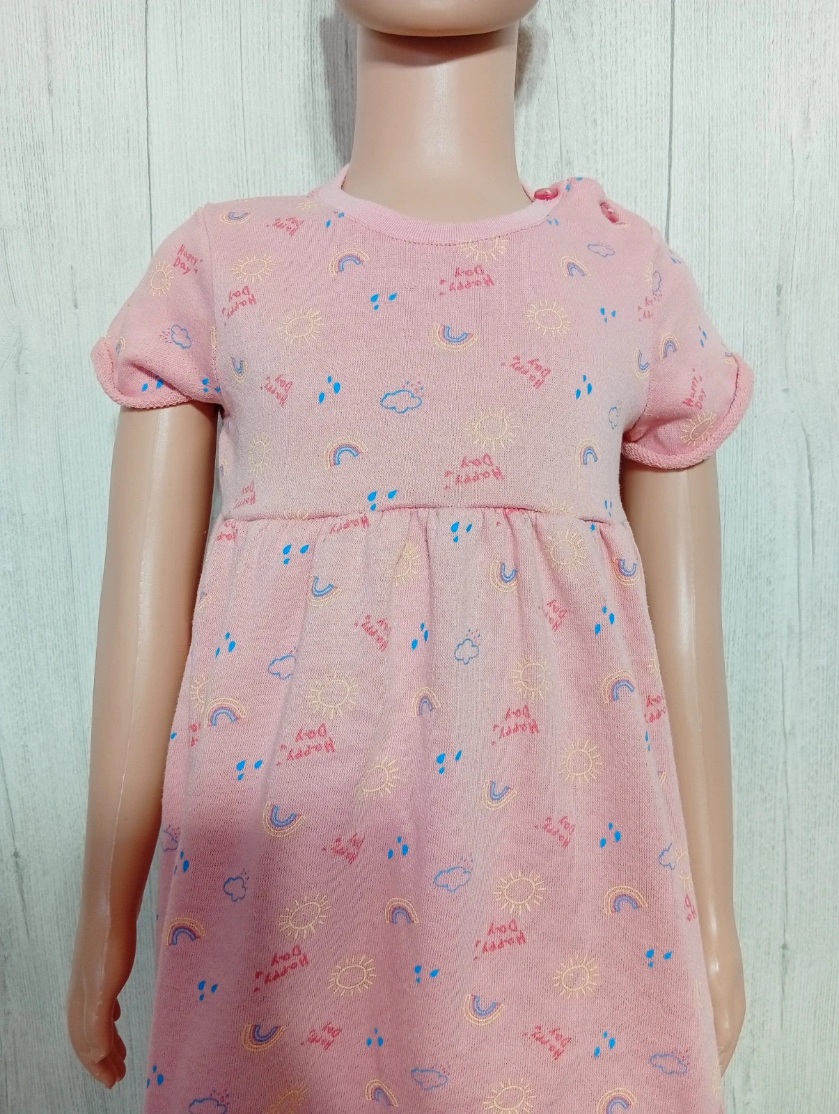 Robe fille - taille 3 ans (98 cm) - inextenso- - couleur rose multicolore – In Extenso – taille 3 ans / 98 cm 2