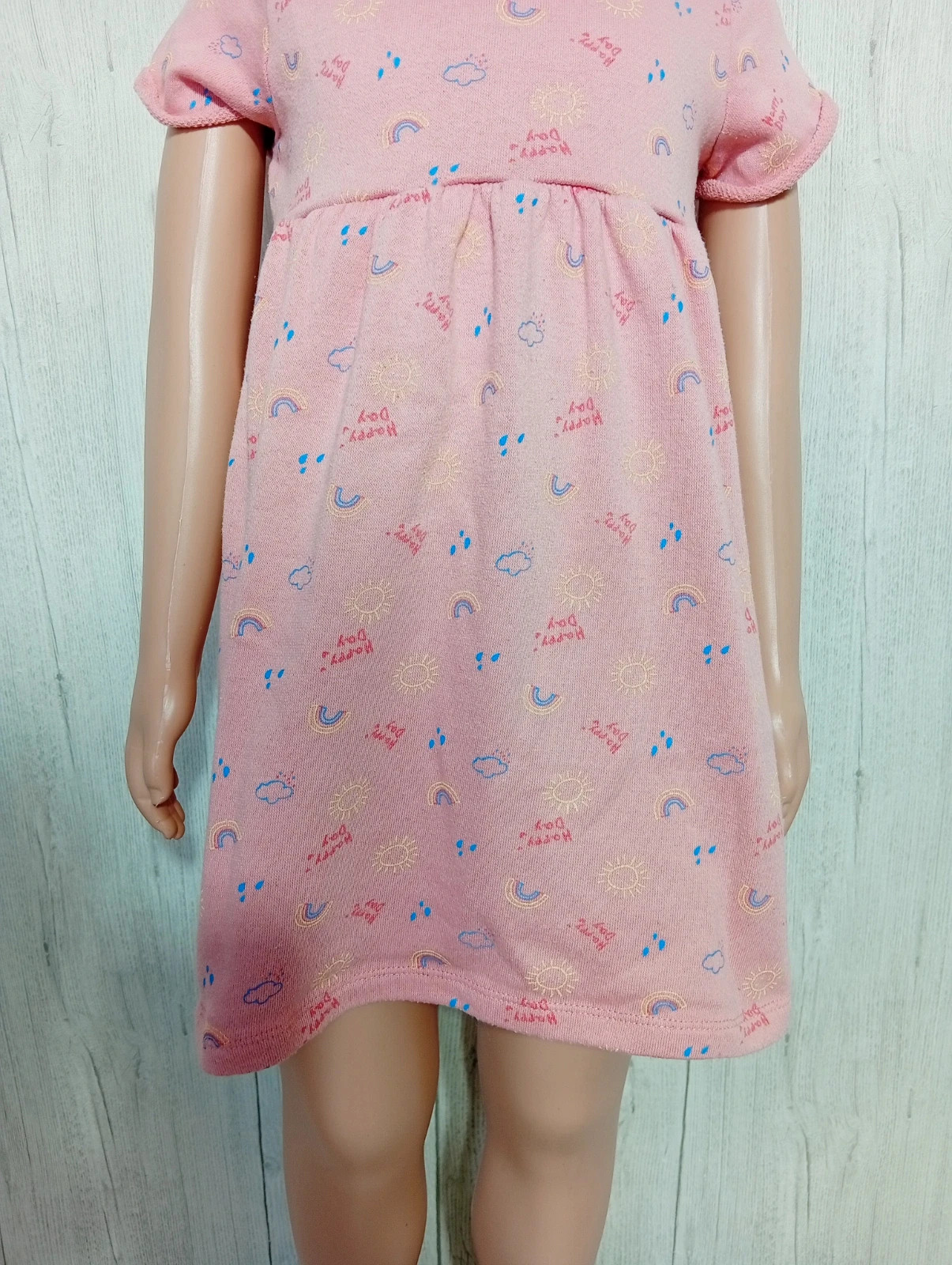 Robe fille - taille 3 ans (98 cm) - inextenso- - couleur rose multicolore – In Extenso – taille 3 ans / 98 cm 3