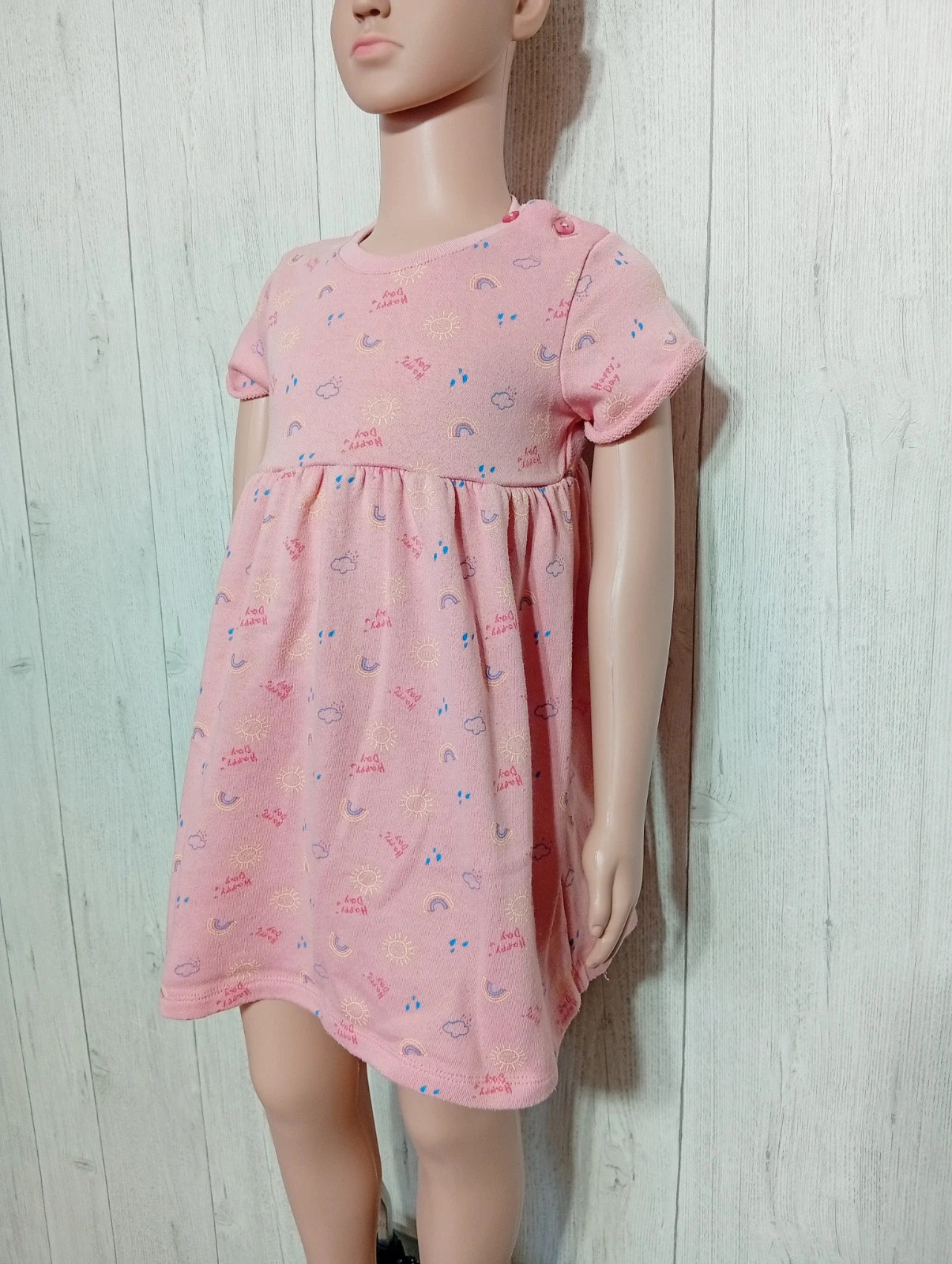 Robe fille - taille 3 ans (98 cm) - inextenso- - couleur rose multicolore – In Extenso – taille 3 ans / 98 cm 5