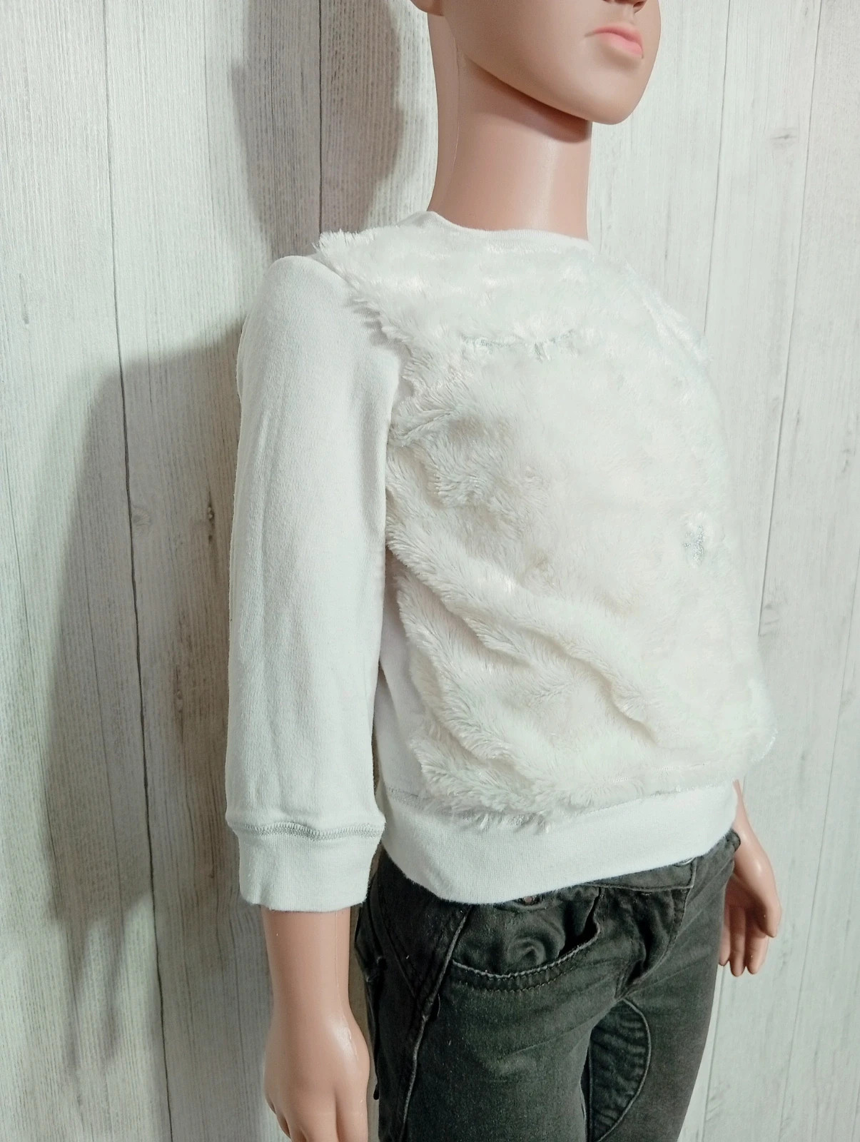 Pull fille - taille 3 ans (95/101 cm) - inextenso- couleur blanc – In Extenso – taille 3 ans / 98 cm 4