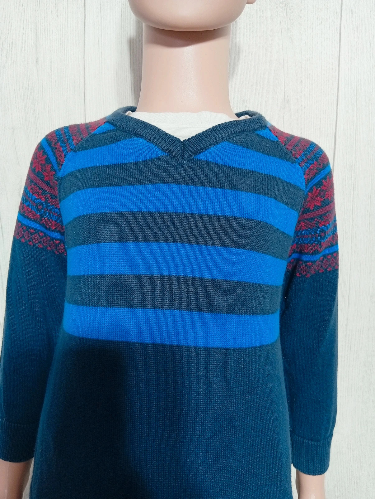 Pull manche longue garçon - taille 2/3 ans (98 cm) - Rebel - couleur marine et bleu – Rebel – taille 3 ans / 98 cm 2