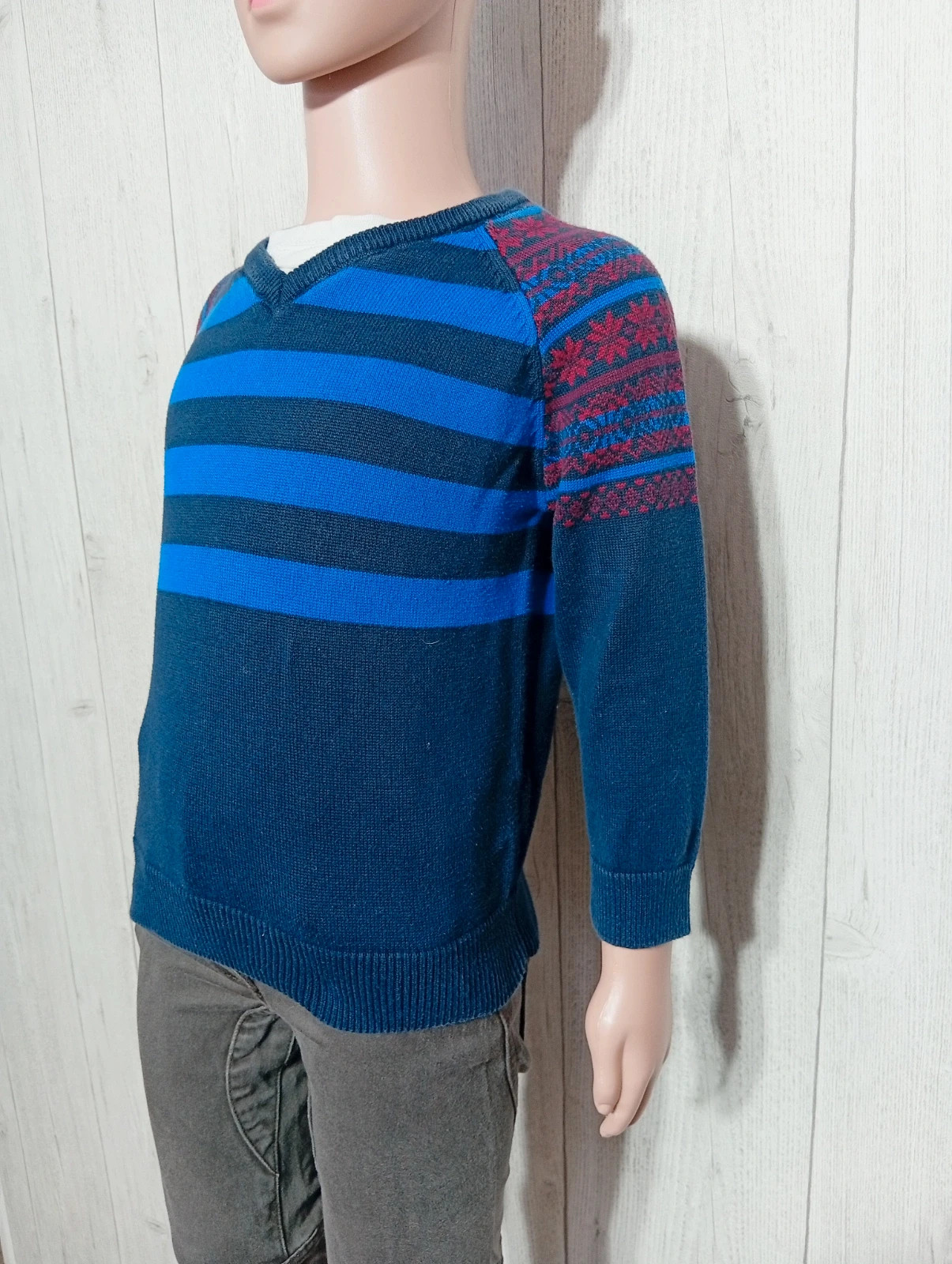 Pull manche longue garçon - taille 2/3 ans (98 cm) - Rebel - couleur marine et bleu – Rebel – taille 3 ans / 98 cm 5